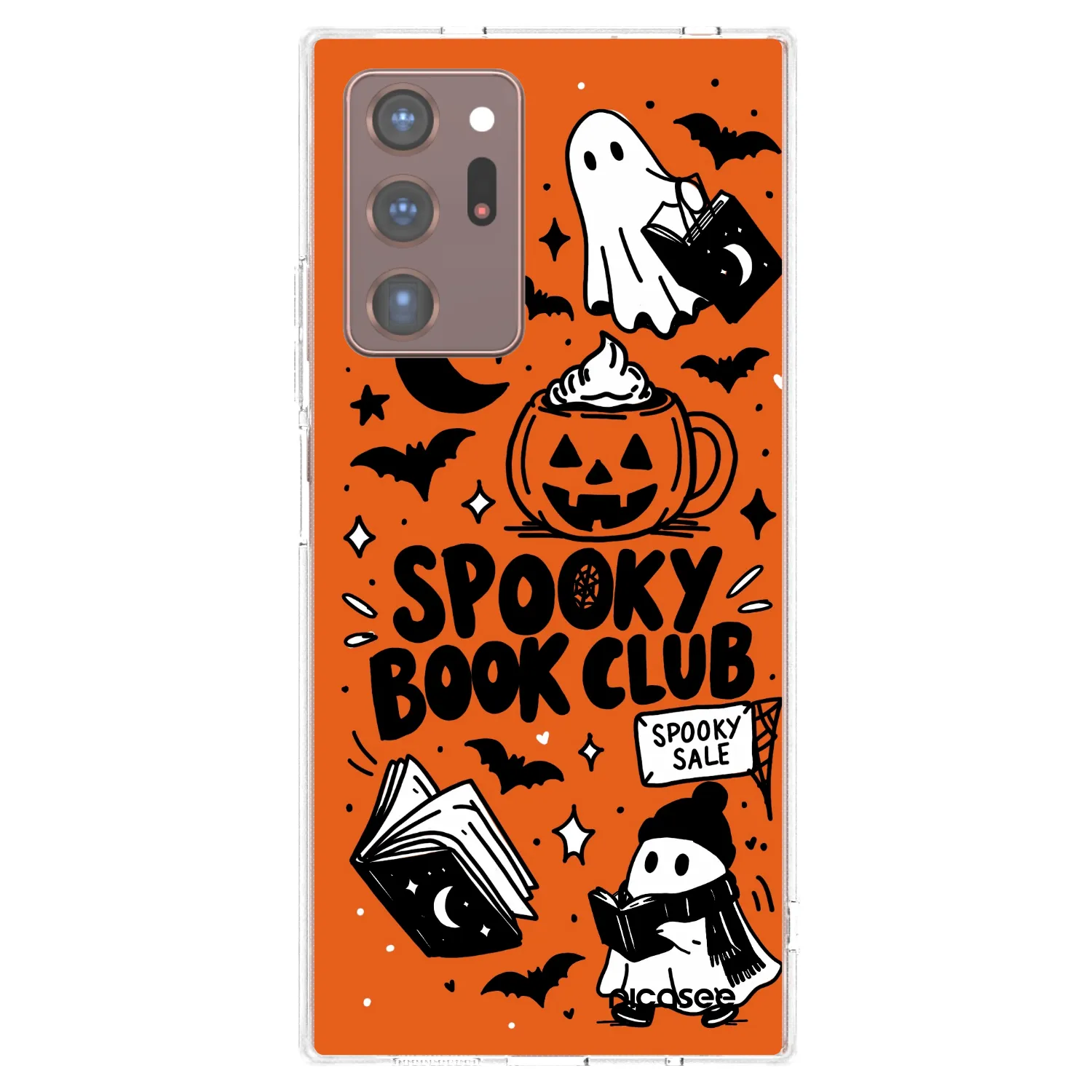 Picasee silikónový prehľadný obal pre Samsung Galaxy Note 20 Ultra - Spooky book club