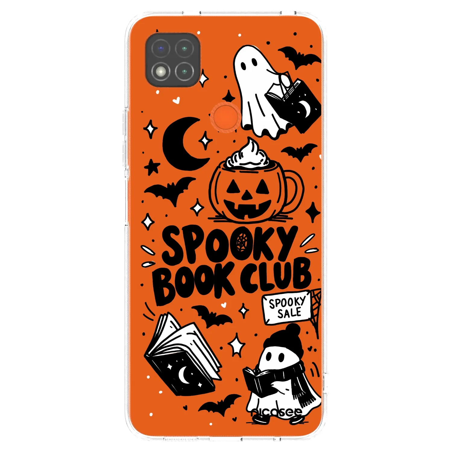 Picasee silikónový prehľadný obal pre Xiaomi Redmi 9C - Spooky book club