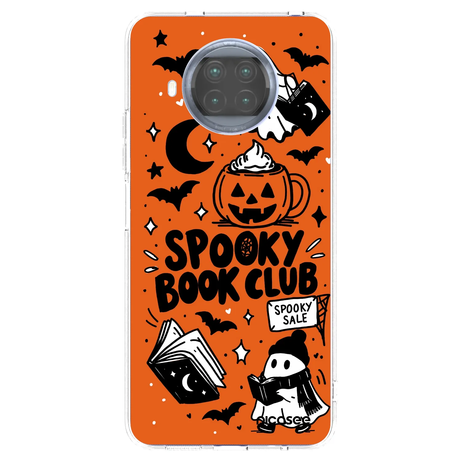 Picasee silikónový prehľadný obal pre Xiaomi Mi 10T Lite - Spooky book club