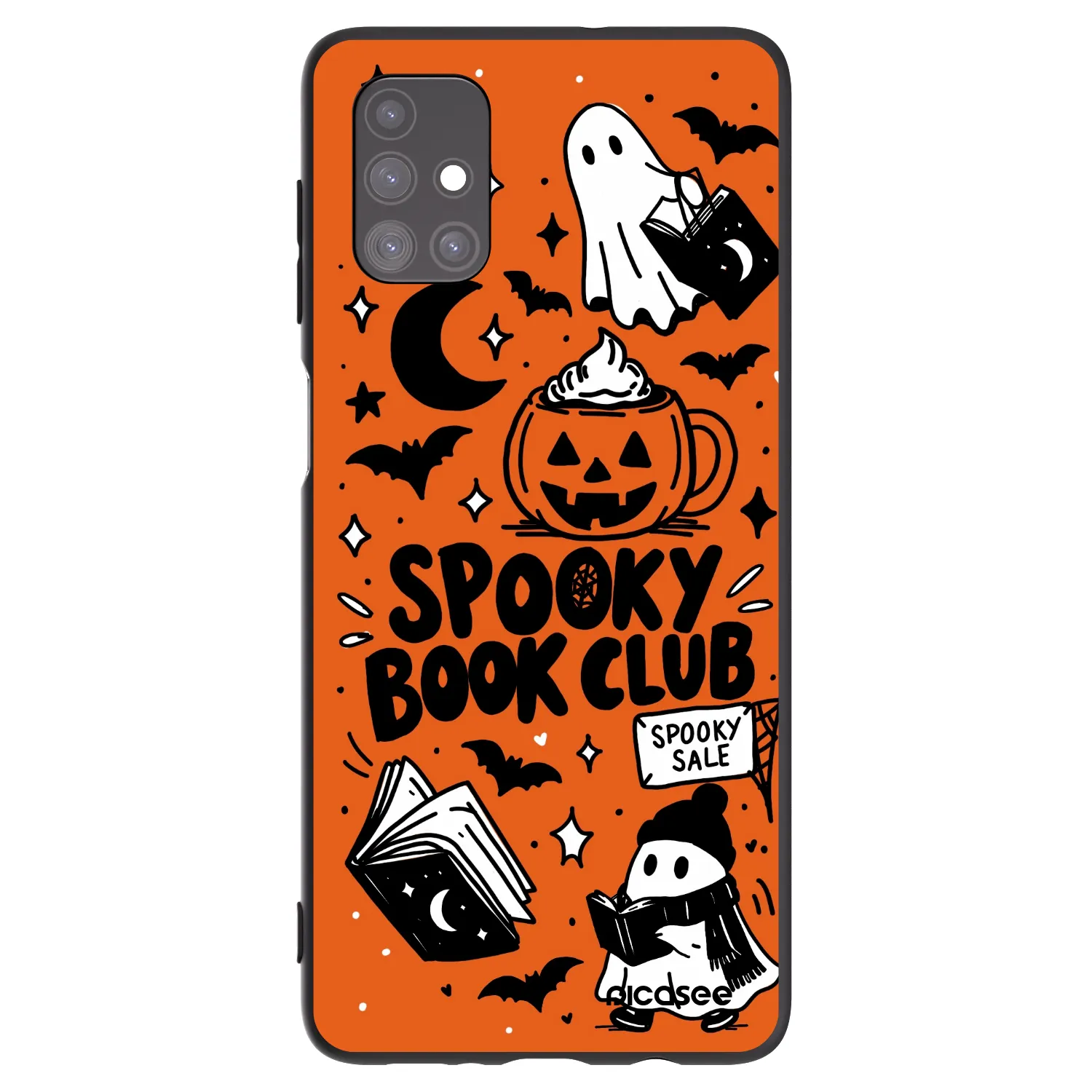 Picasee silikónový čierny obal pre Samsung Galaxy M51 M515F - Spooky book club