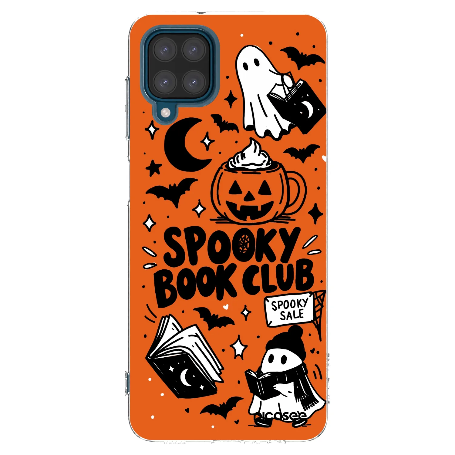 Picasee silikónový prehľadný obal pre Samsung Galaxy A12 A125F - Spooky book club