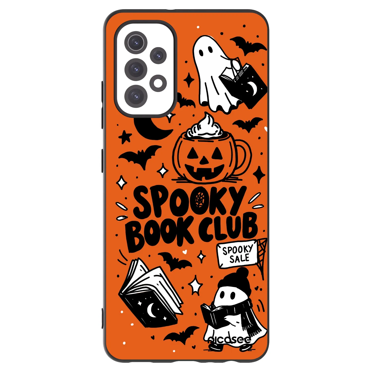 Picasee silikónový čierny obal pre Samsung Galaxy A32 5G A326B - Spooky book club