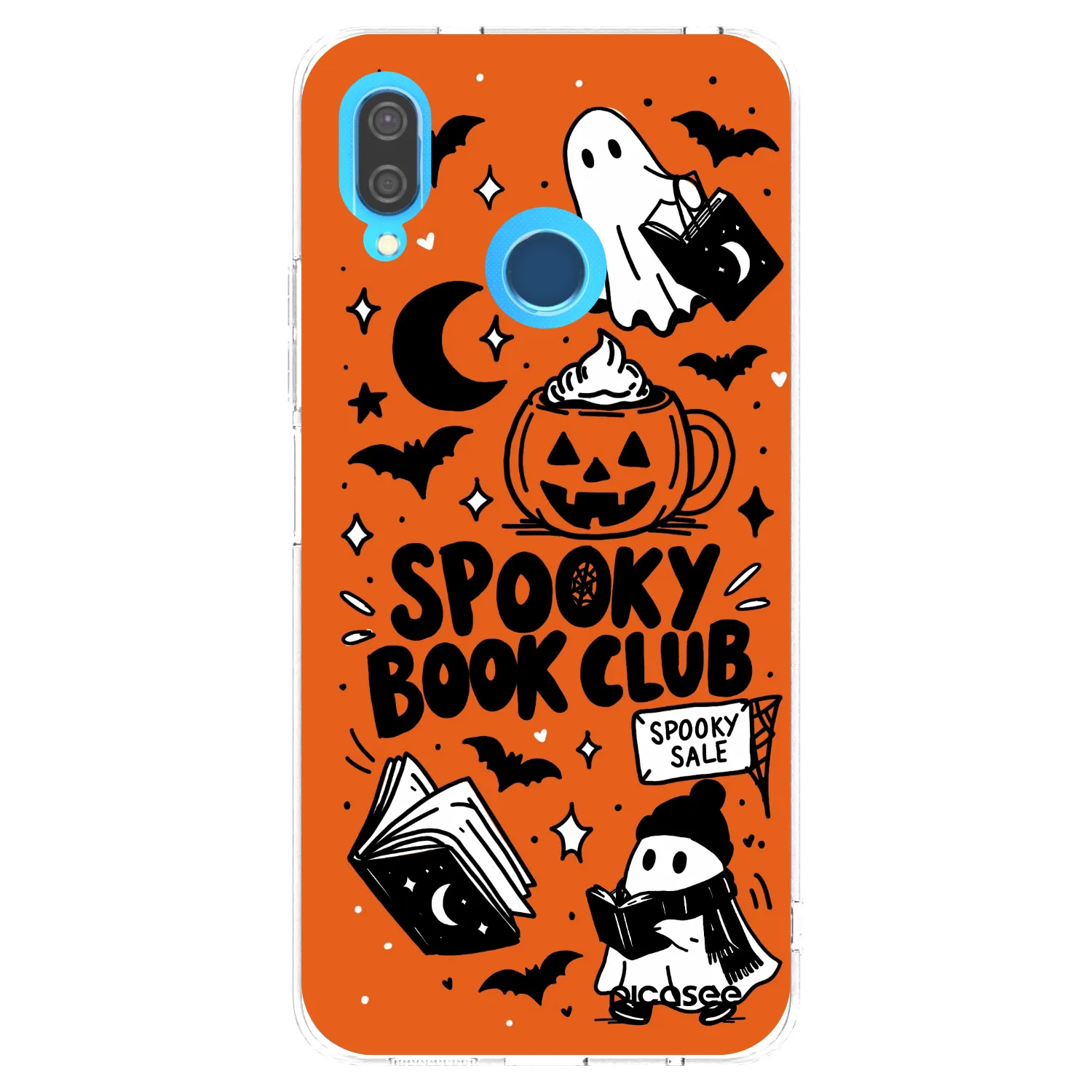 Picasee silikónový prehľadný obal pre Huawei P20 Lite - Spooky book club