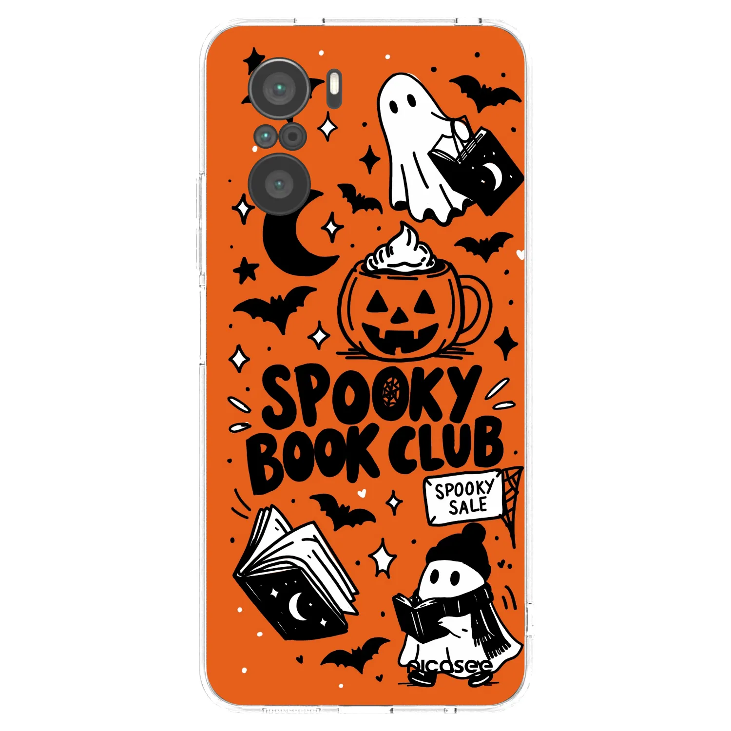 Picasee silikónový prehľadný obal pre Xiaomi Poco F3 - Spooky book club