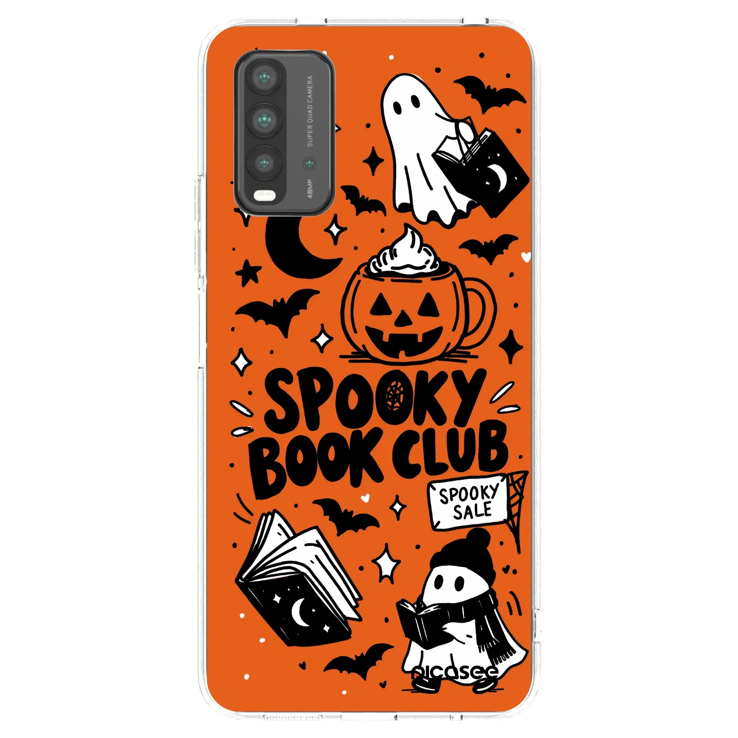 Picasee silikónový prehľadný obal pre Xiaomi Redmi 9T - Spooky book club