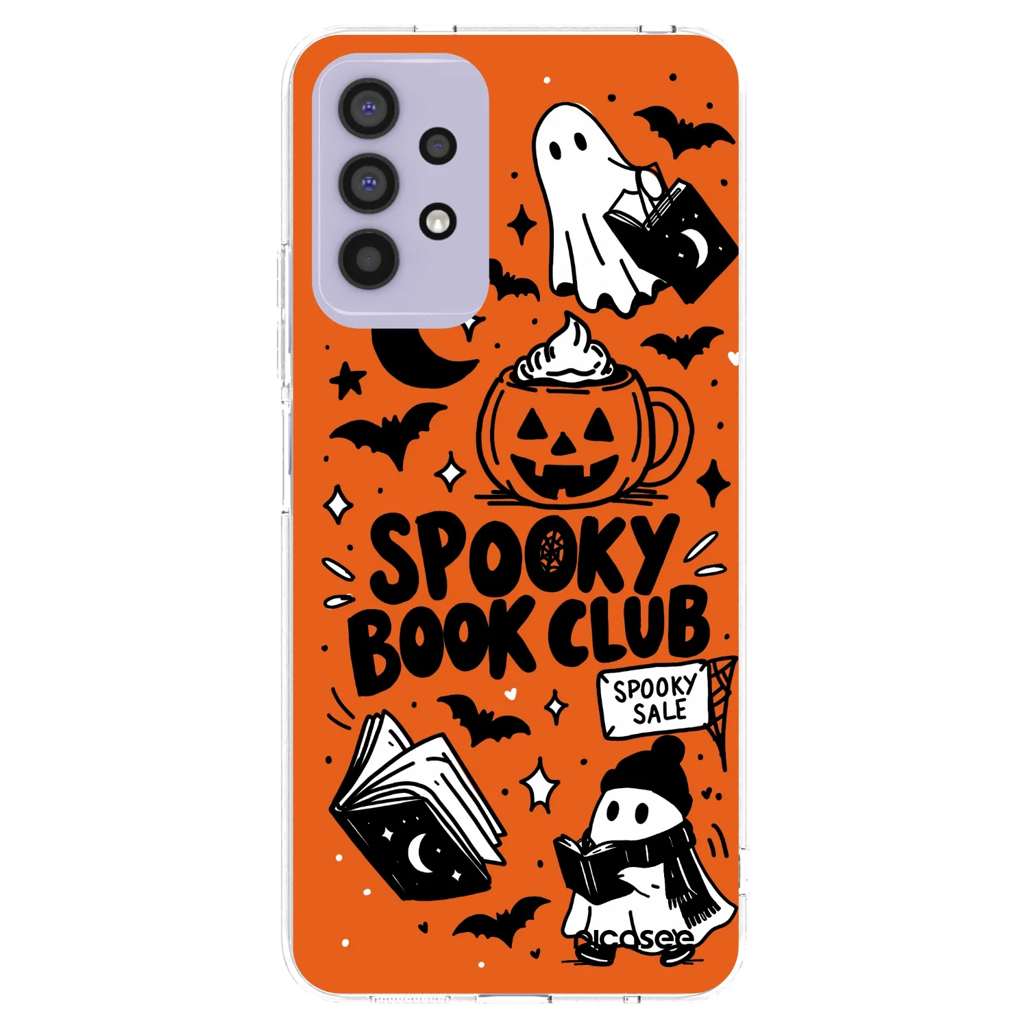 Picasee silikónový prehľadný obal pre Samsung Galaxy A32 4G SM-A325F - Spooky book club