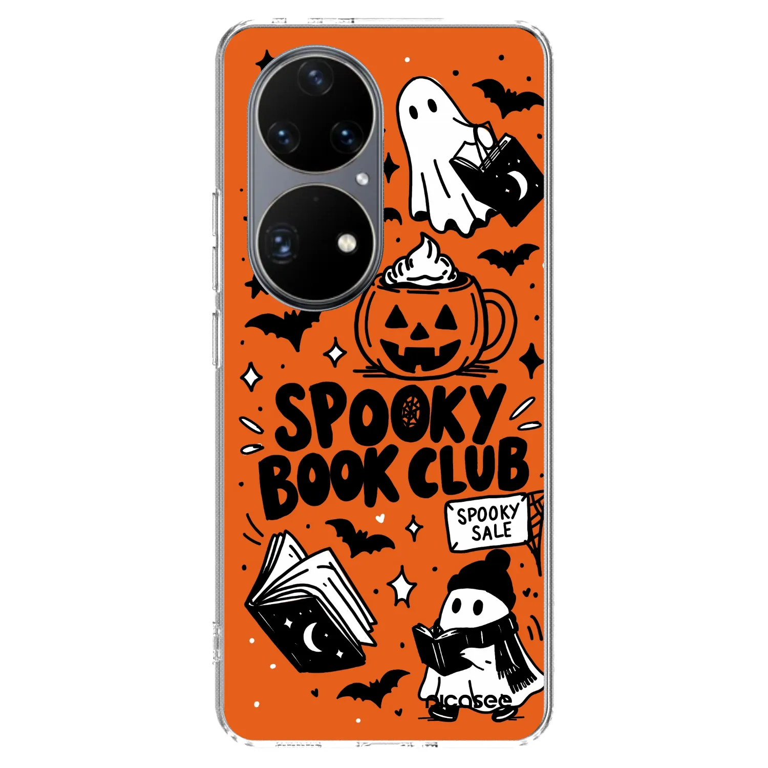 Picasee silikónový prehľadný obal pre Huawei P50 - Spooky book club