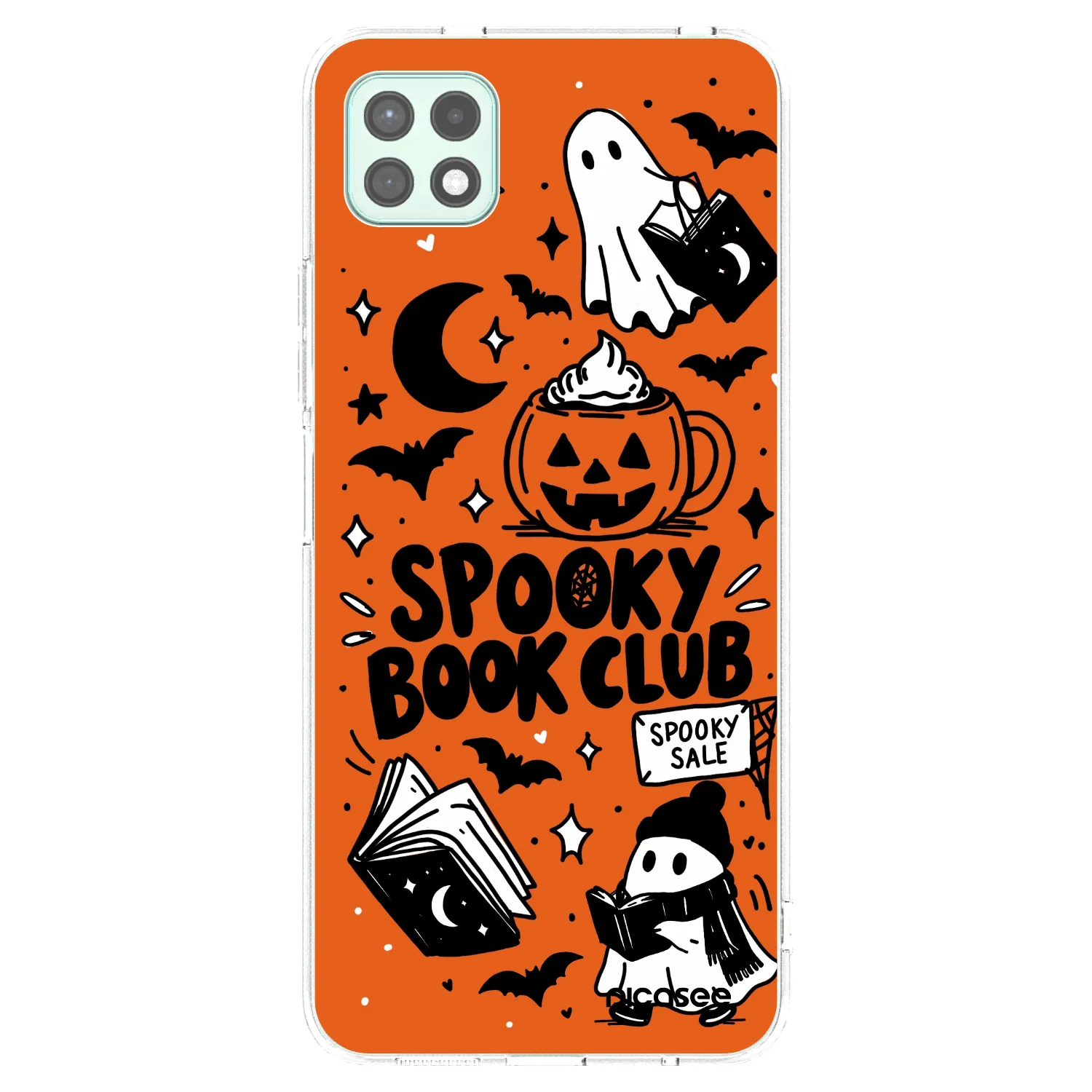 Picasee silikónový prehľadný obal pre Samsung Galaxy A22 A226B 5G - Spooky book club