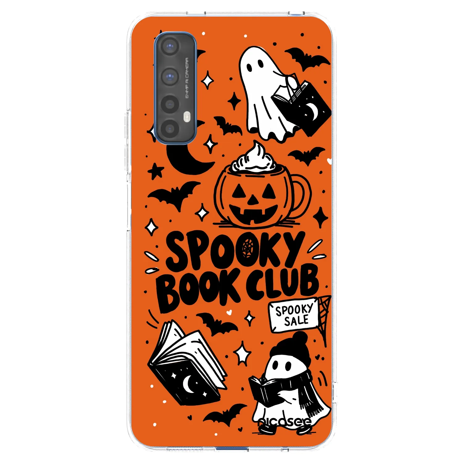 Picasee silikónový prehľadný obal pre Realme 7 - Spooky book club