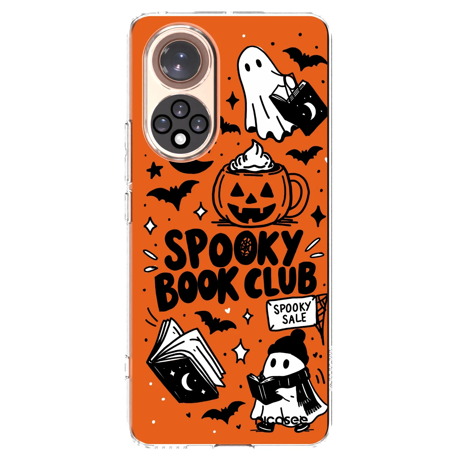 Picasee silikónový prehľadný obal pre Honor 50 5G - Spooky book club