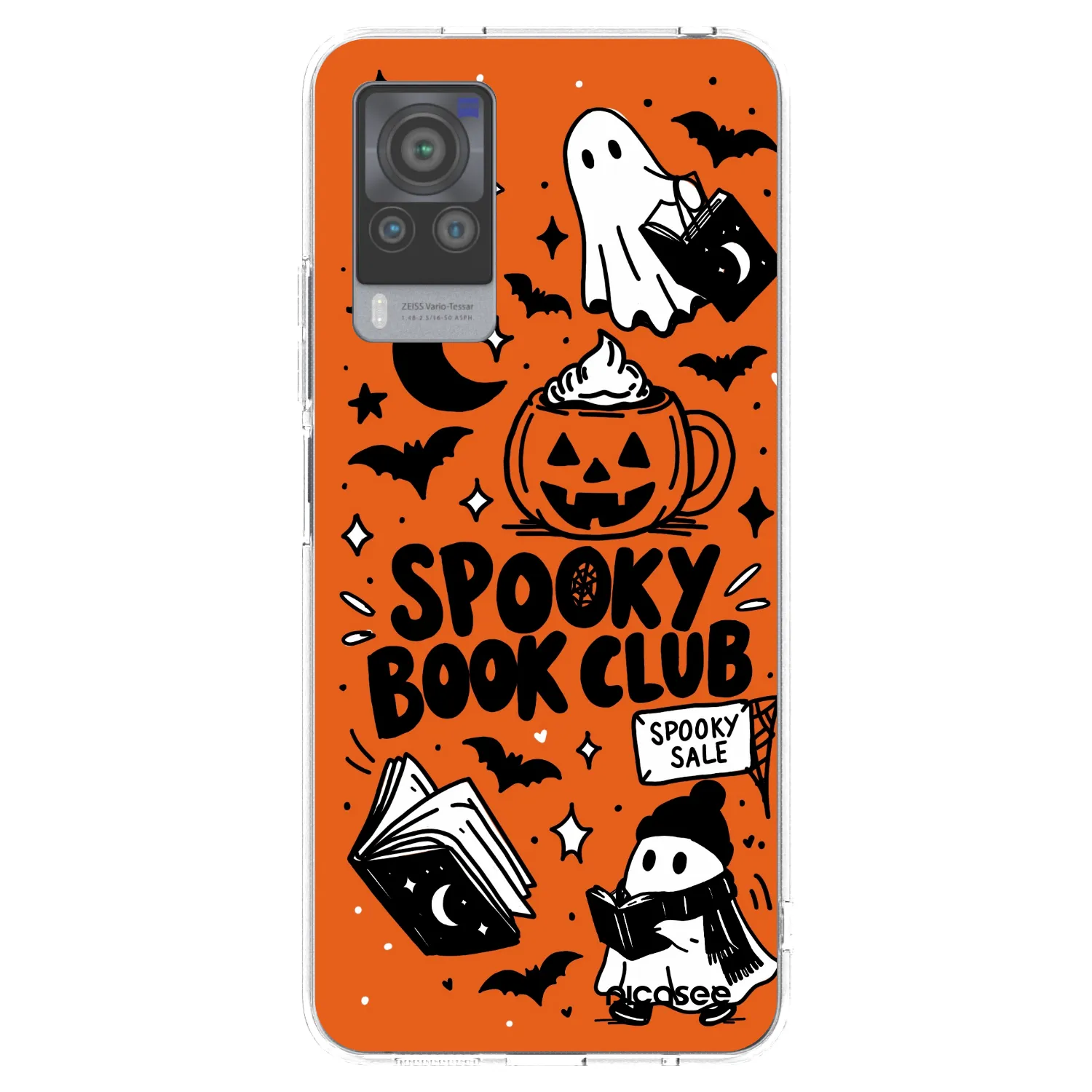 Picasee silikónový prehľadný obal pre Vivo X60 Pro 5G - Spooky book club