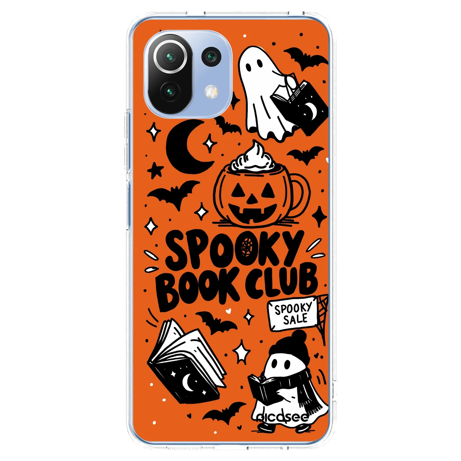 Picasee silikónový prehľadný obal pre Xiaomi 11 Lite 5G NE - Spooky book club