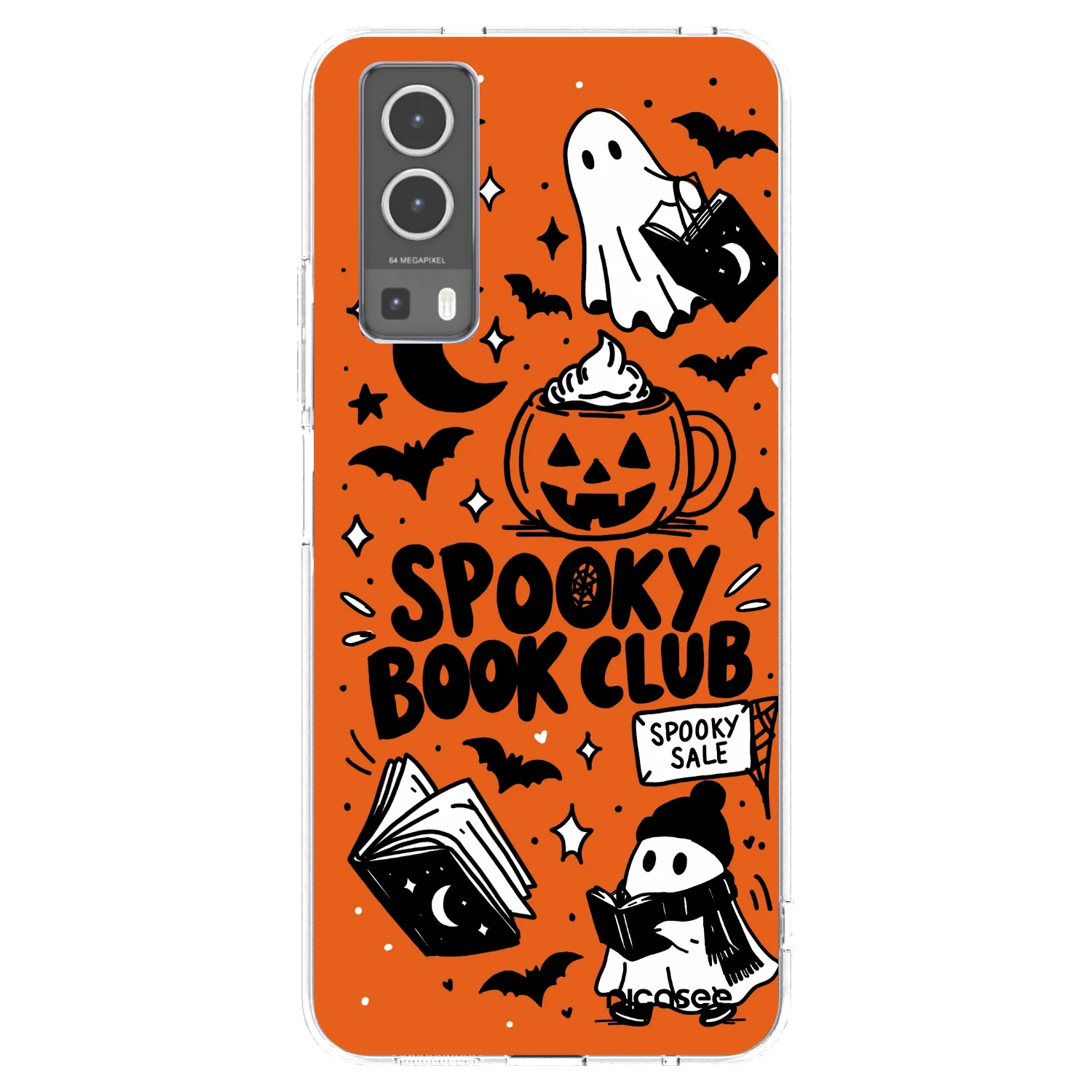 Picasee silikónový prehľadný obal pre Vivo Y72 5G - Spooky book club