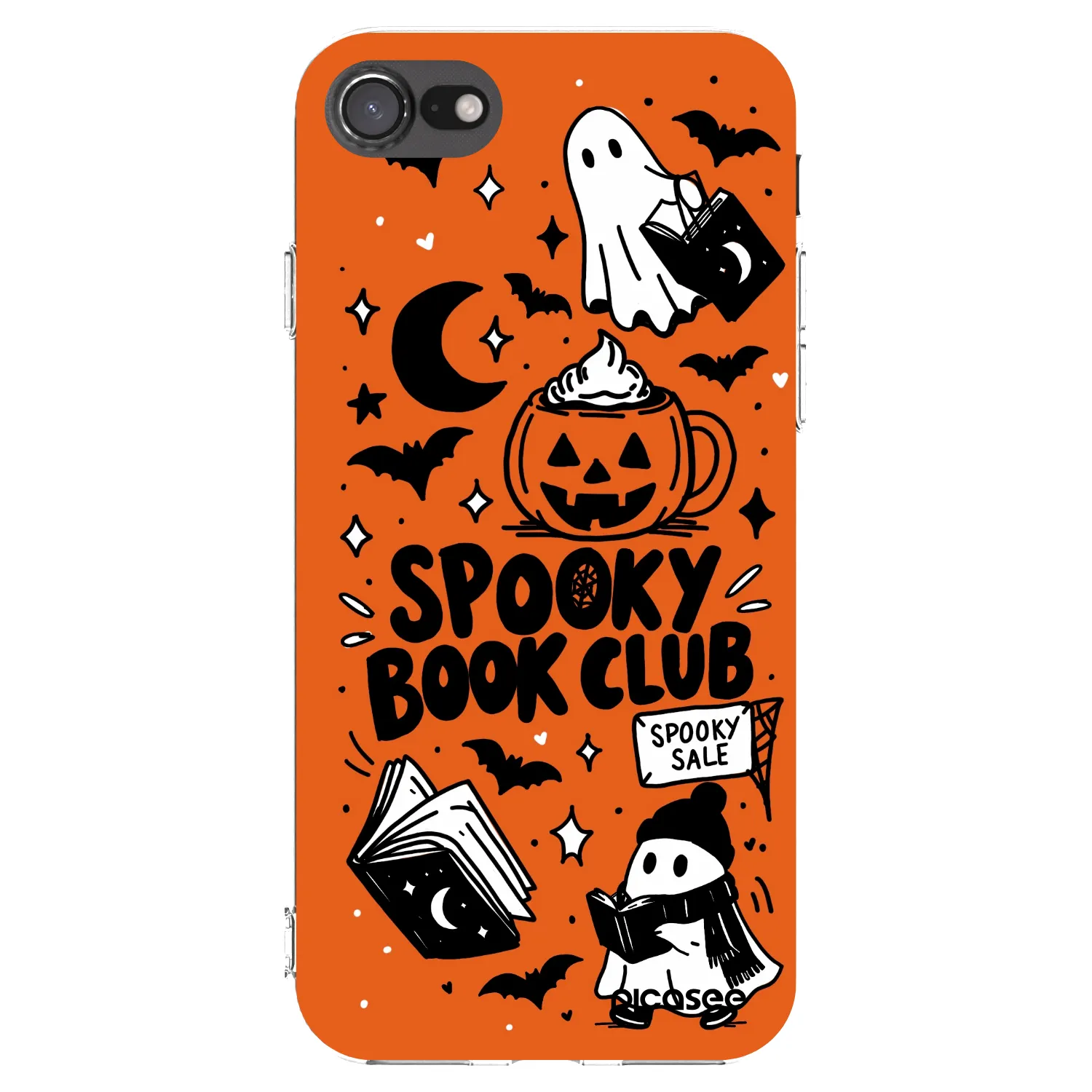 Picasee silikónový prehľadný obal pre Apple iPhone SE 2022 - Spooky book club