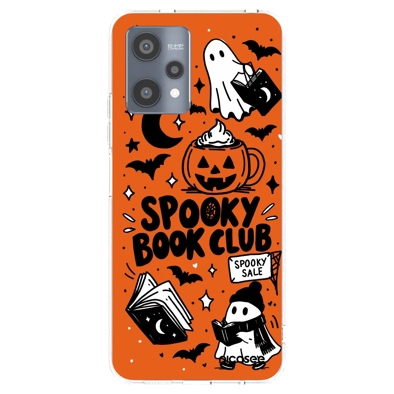 Picasee silikónový prehľadný obal pre Realme 9 Pro 5G - Spooky book club