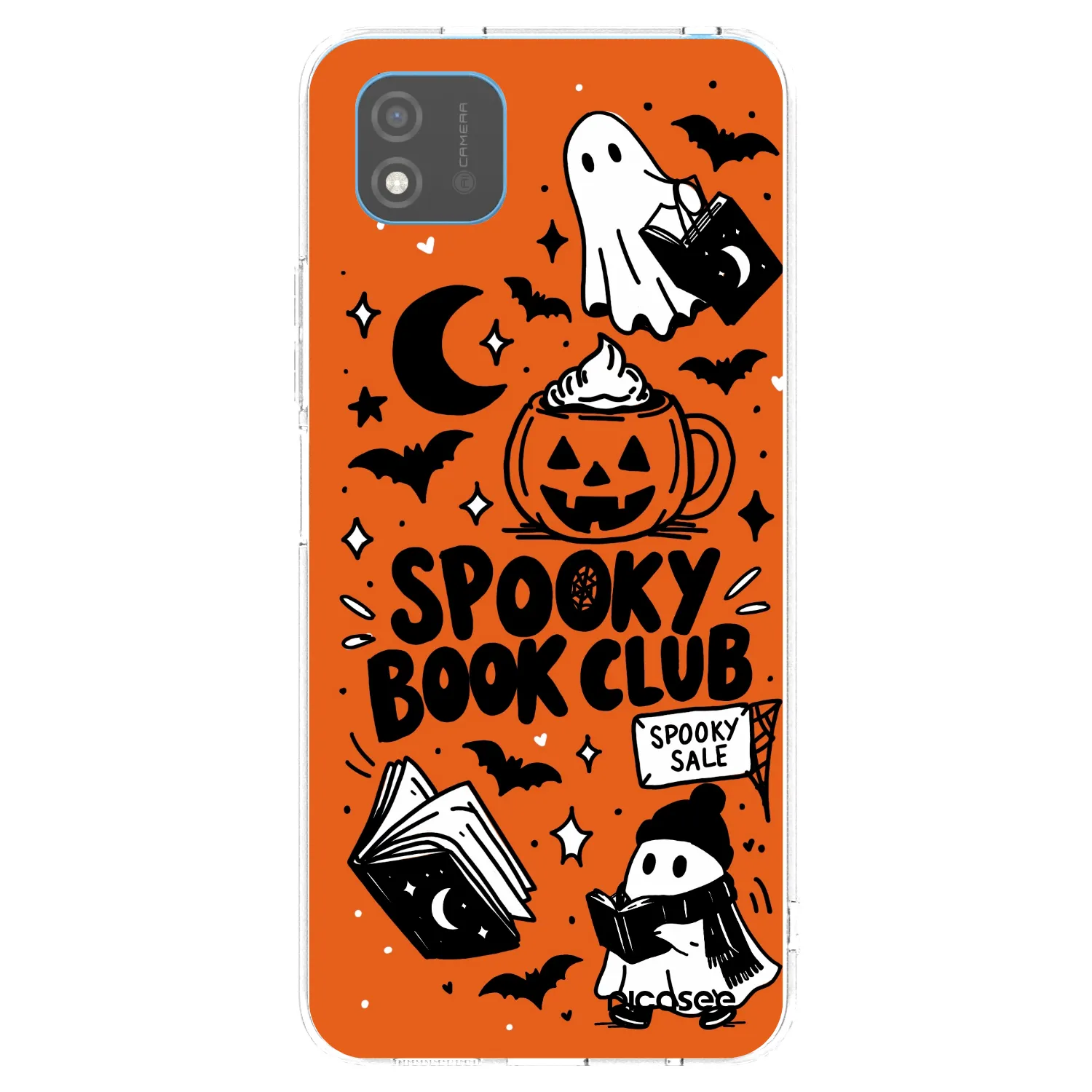 Picasee silikónový prehľadný obal pre Realme C11 (2021) - Spooky book club