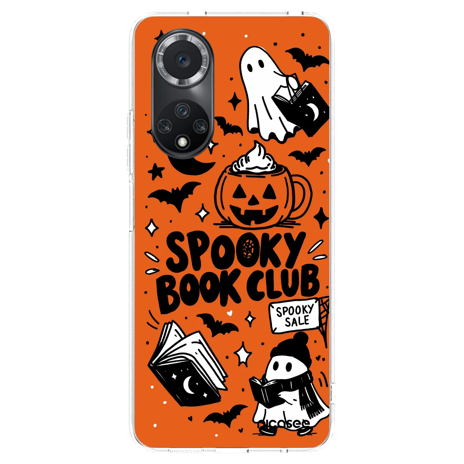 Picasee silikónový prehľadný obal pre Huawei Nova 9 SE - Spooky book club