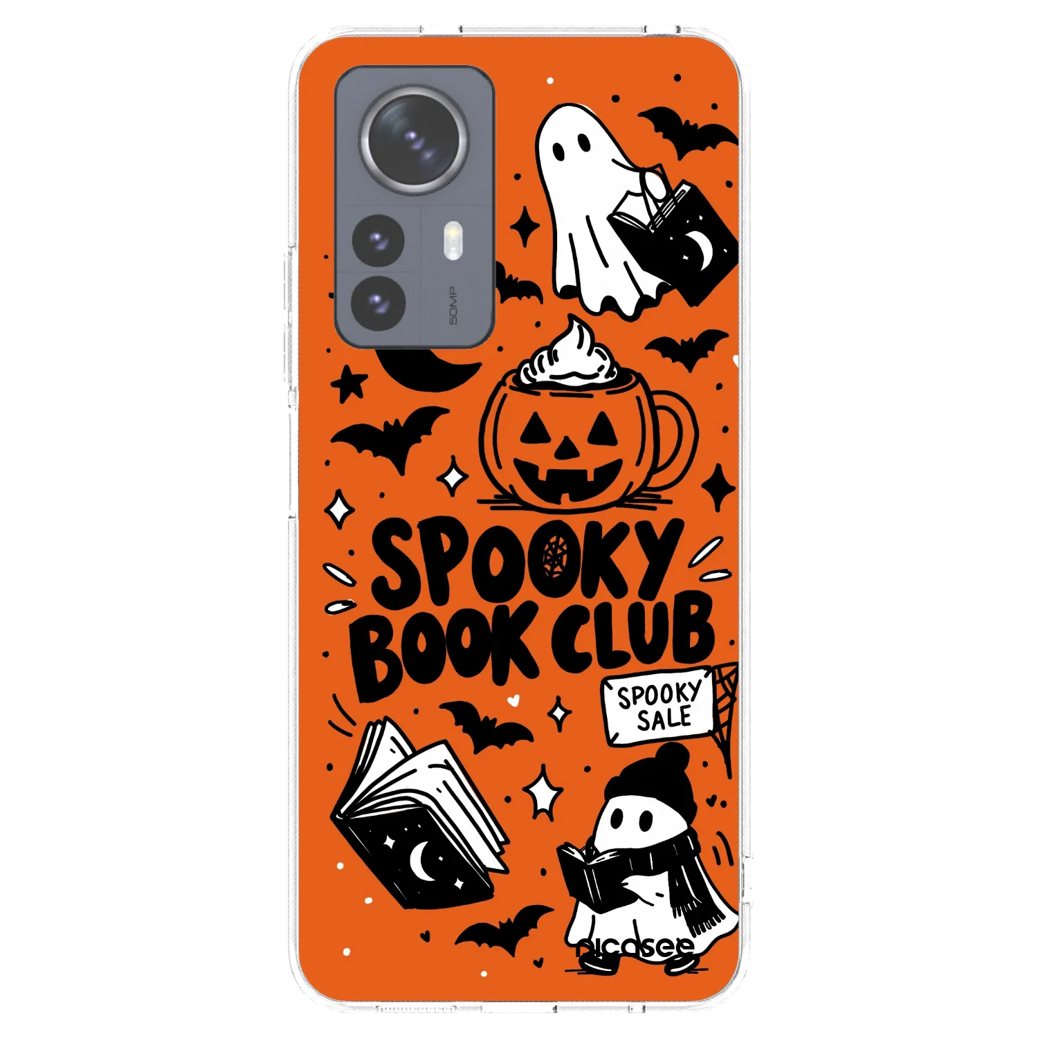Picasee silikónový prehľadný obal pre Xiaomi 12 Pro - Spooky book club