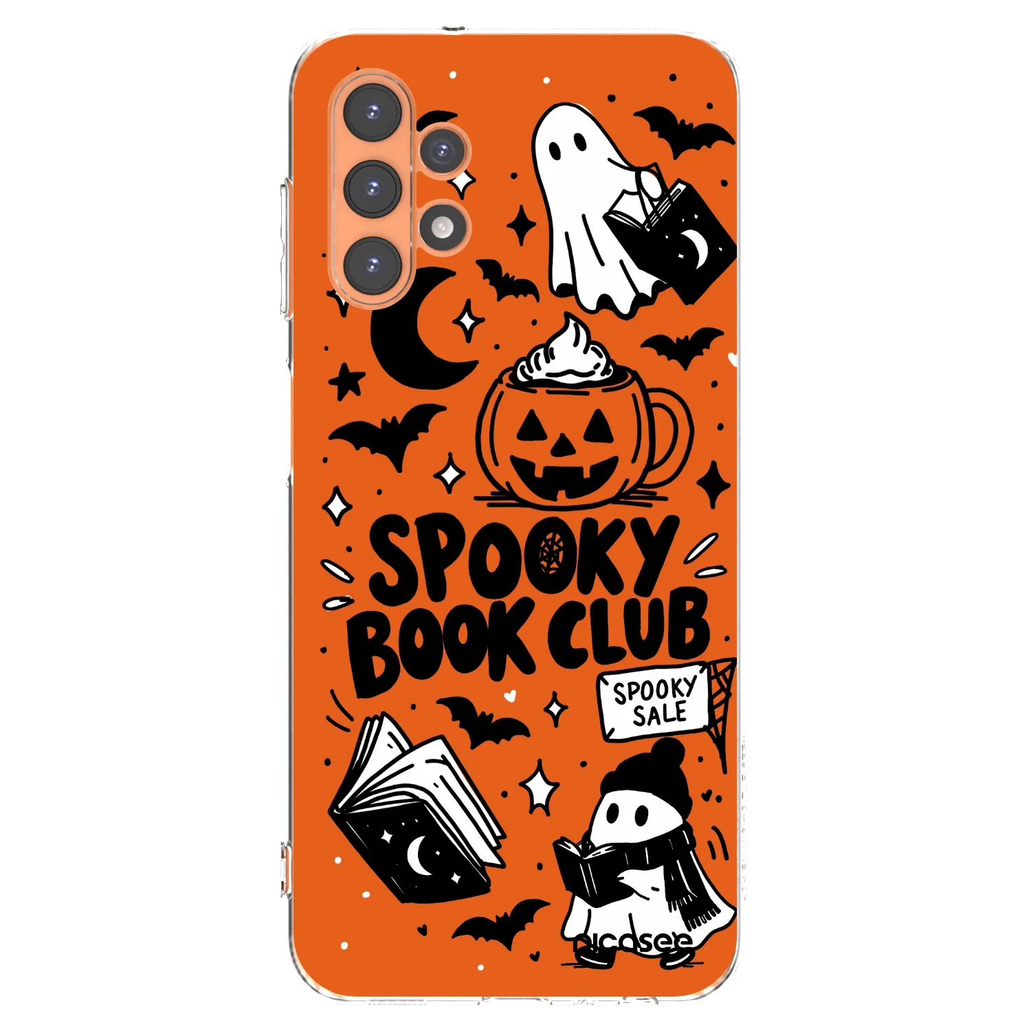 Picasee silikónový prehľadný obal pre Samsung Galaxy A13 4G A135 - Spooky book club