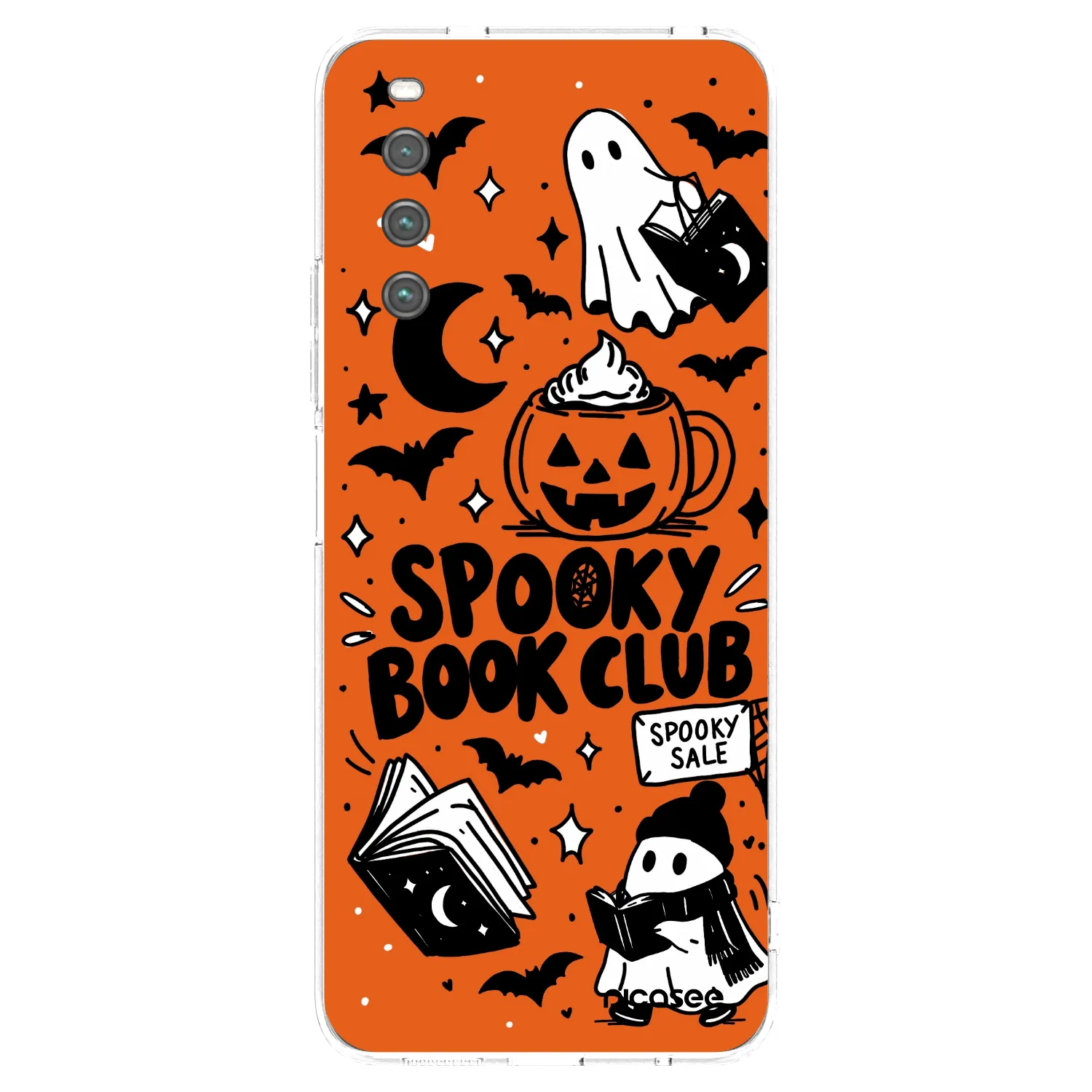 Picasee silikónový prehľadný obal pre Sony Xperia 10 IV 5G - Spooky book club