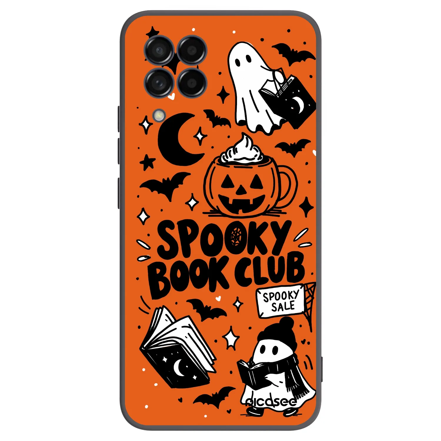 Picasee silikónový čierny obal pre Samsung Galaxy M53 5G - Spooky book club