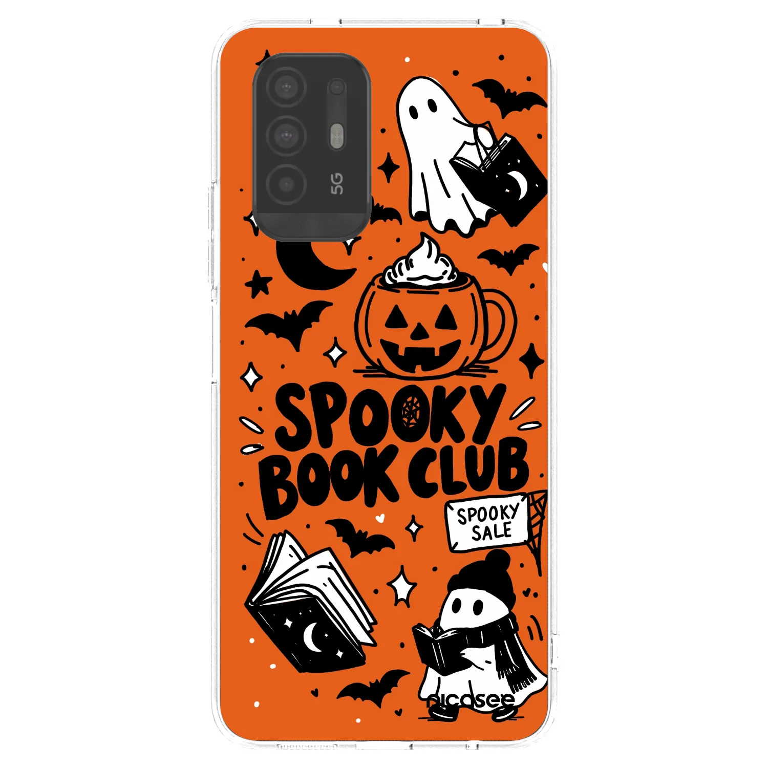 Picasee silikónový prehľadný obal pre OPPO A94 5G - Spooky book club