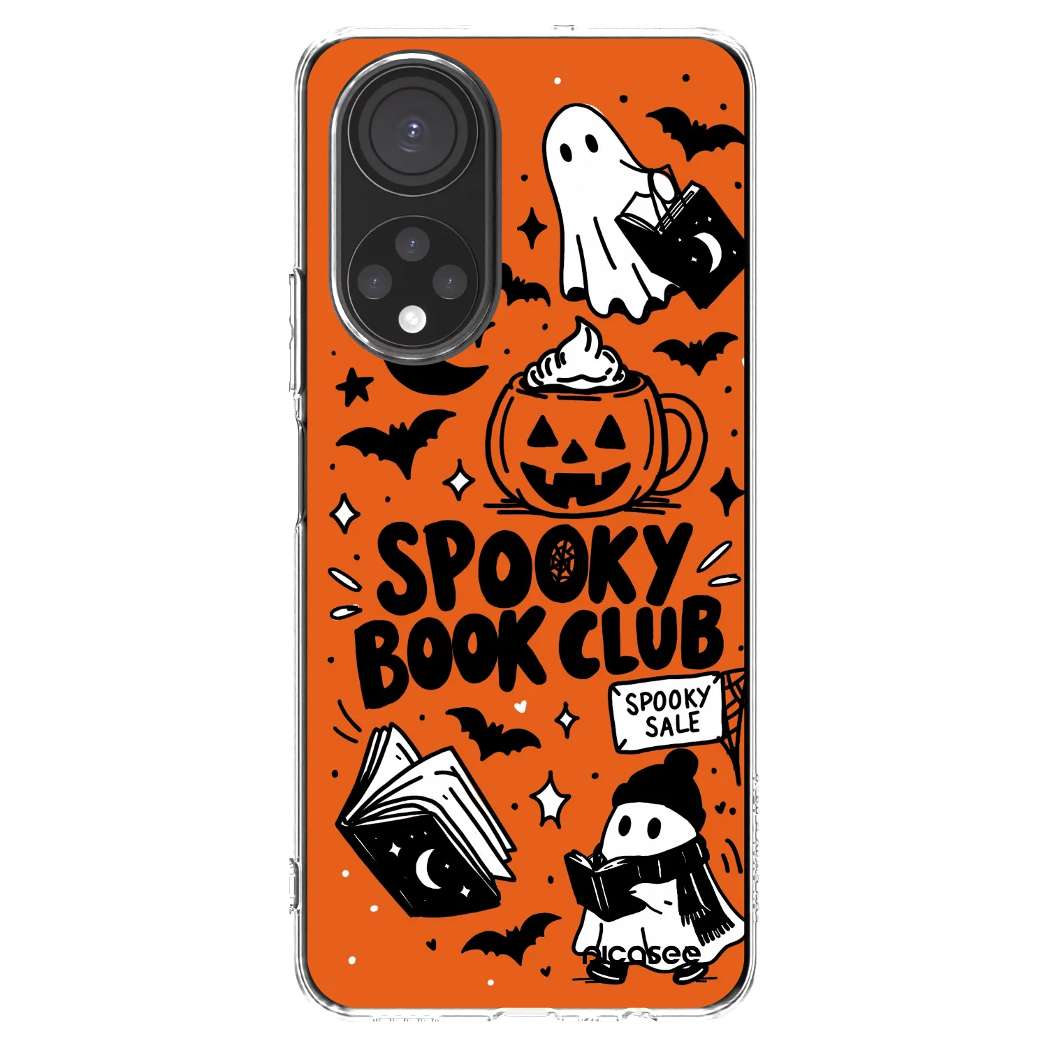Picasee silikónový prehľadný obal pre Honor X7 - Spooky book club