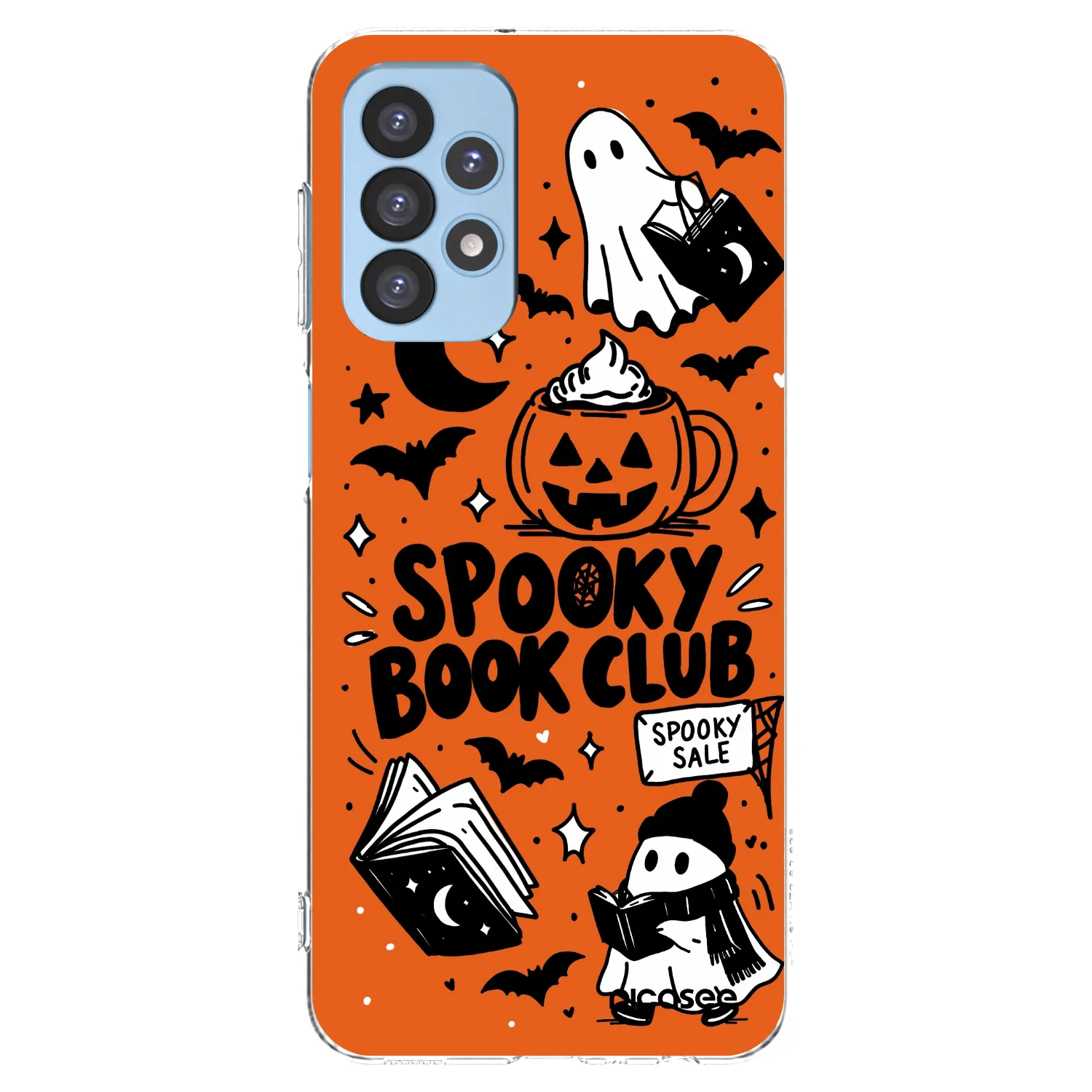 Picasee silikónový prehľadný obal pre Samsung Galaxy A23 A235F 4G - Spooky book club