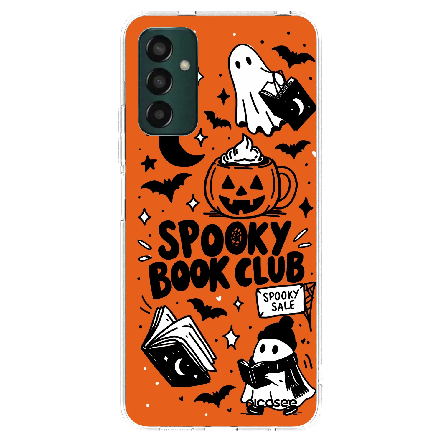 Picasee silikónový prehľadný obal pre Samsung Galaxy M23 5G - Spooky book club