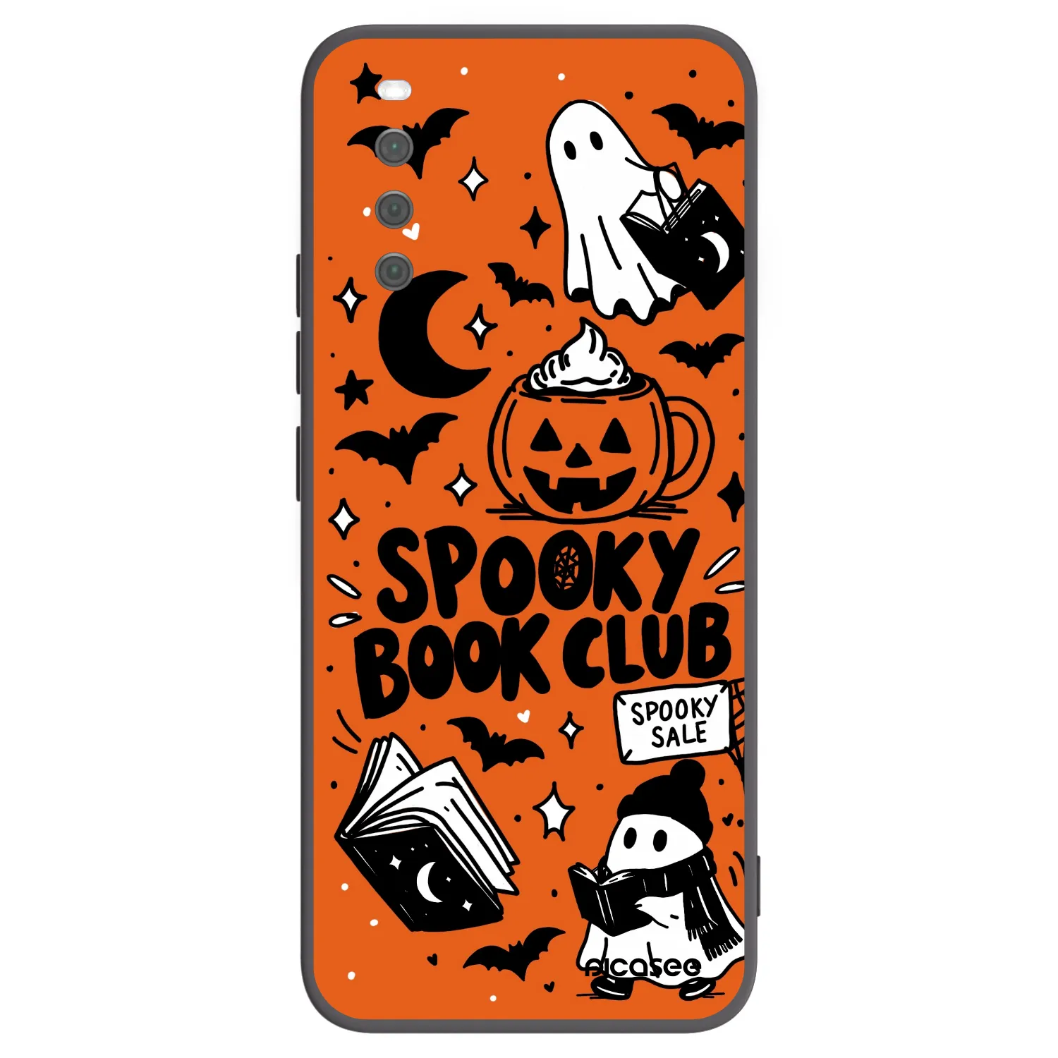 Picasee silikónový čierny obal pre Sony Xperia 10 III - Spooky book club