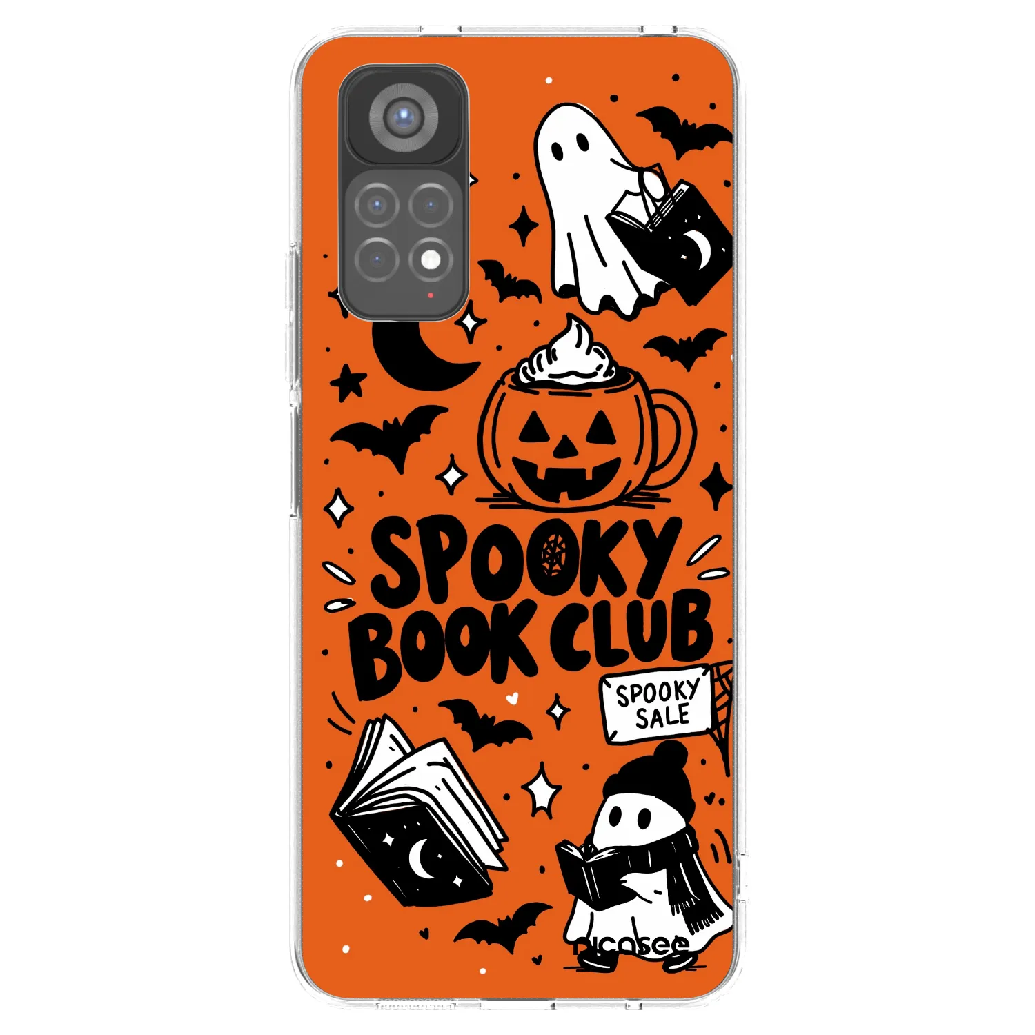 Picasee silikónový prehľadný obal pre Xiaomi Redmi Note 11S 5G - Spooky book club