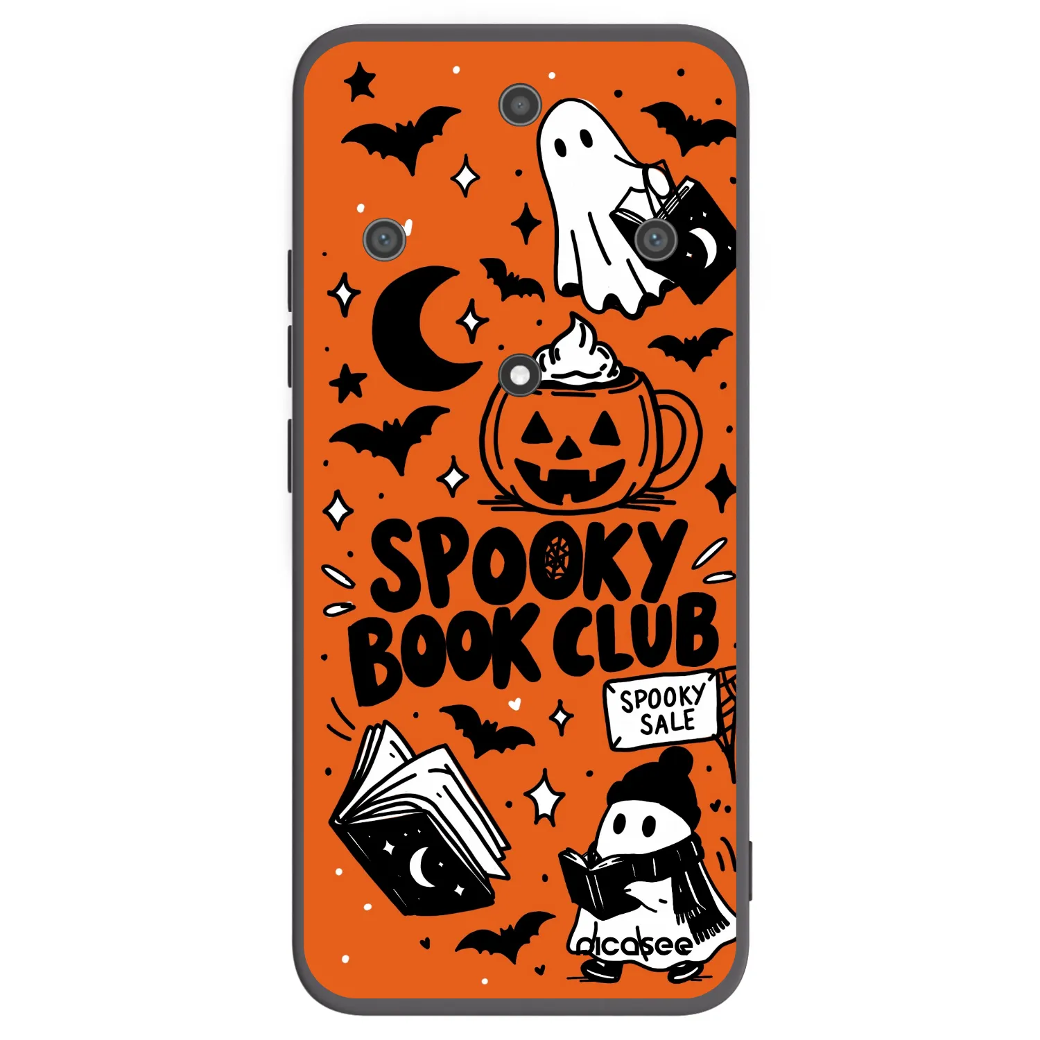 Picasee silikónový čierny obal pre Honor Magic5 Lite 5G - Spooky book club