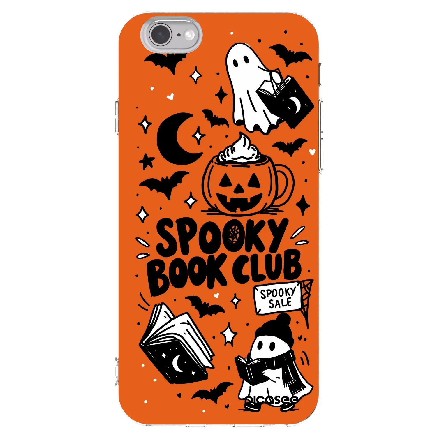 Picasee silikónový prehľadný obal pre Apple iPhone 6/6S - Spooky book club