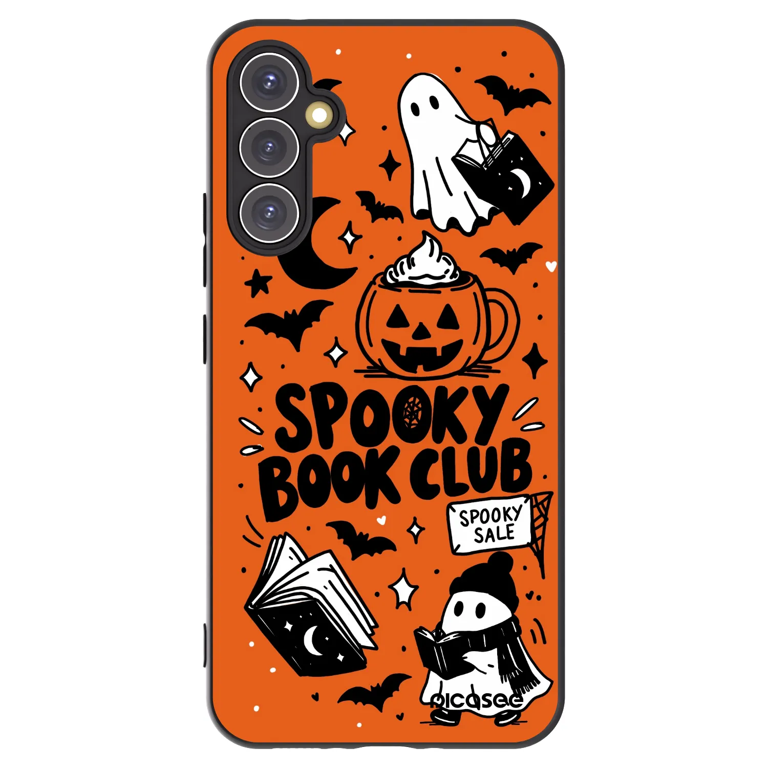 Picasee silikónový čierny obal pre Samsung Galaxy A34 5G A346B - Spooky book club