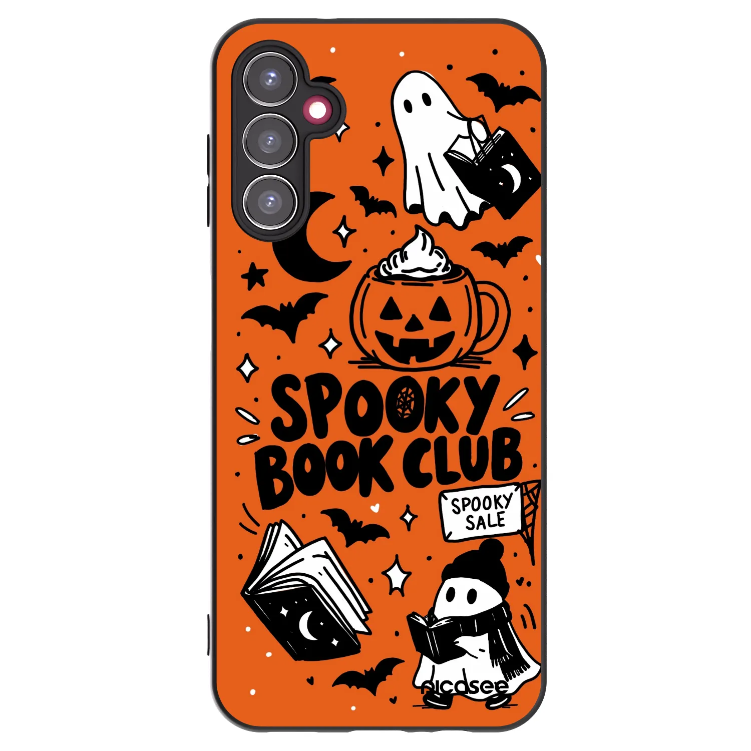 Picasee silikónový čierny obal pre Samsung Galaxy A14 5G A146P - Spooky book club