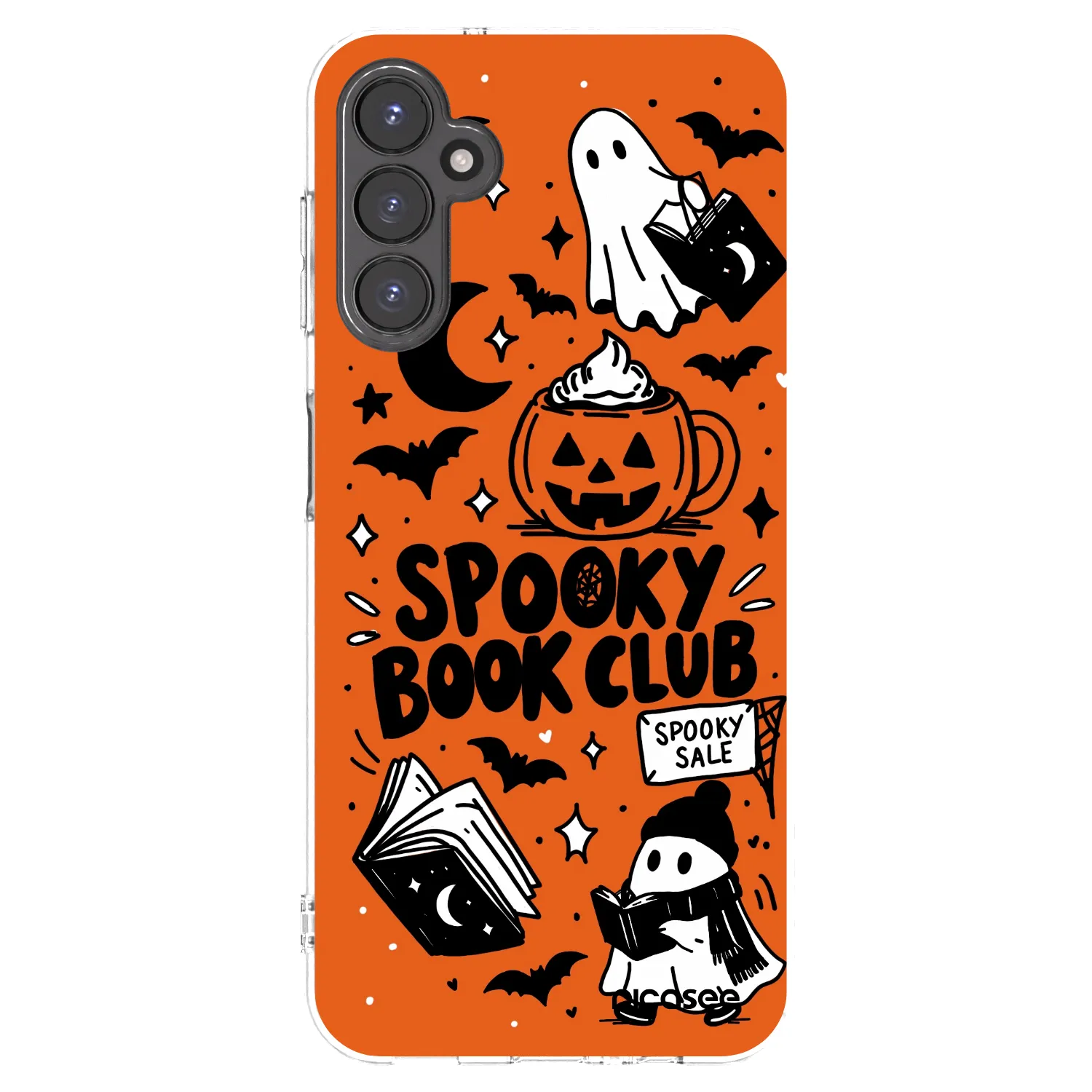 Picasee silikónový prehľadný obal pre Samsung Galaxy A14 5G A146P - Spooky book club