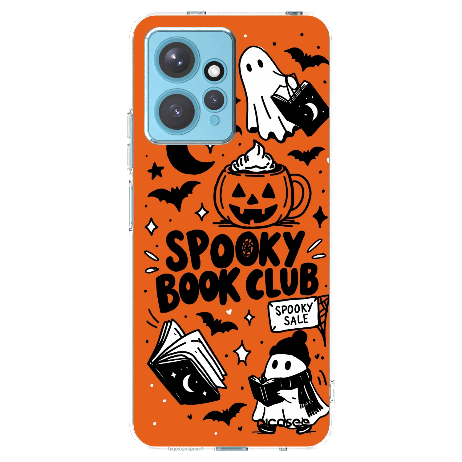 Picasee silikónový prehľadný obal pre Xiaomi Redmi Note 12 4G - Spooky book club