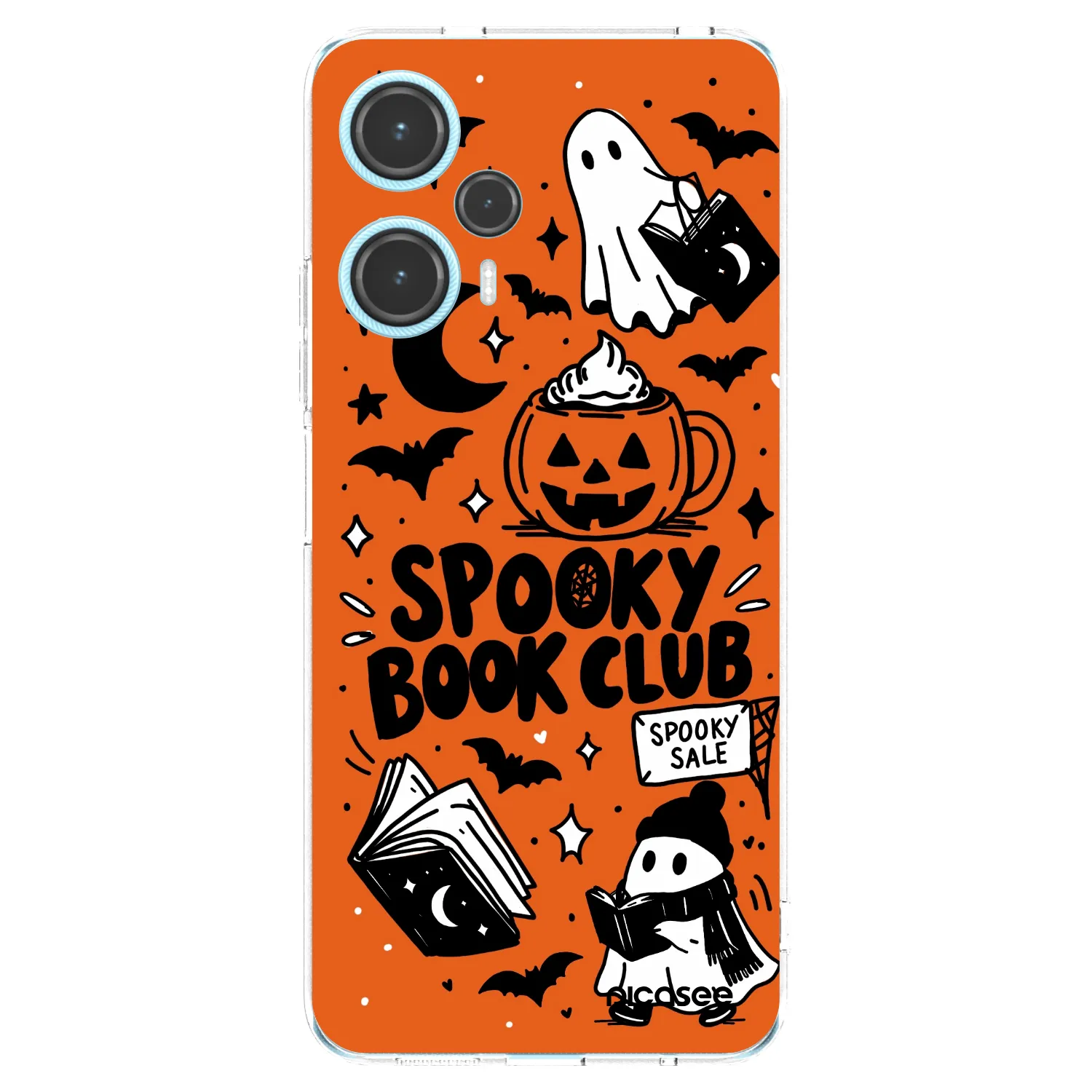 Picasee silikónový prehľadný obal pre Xiaomi Poco F5 - Spooky book club