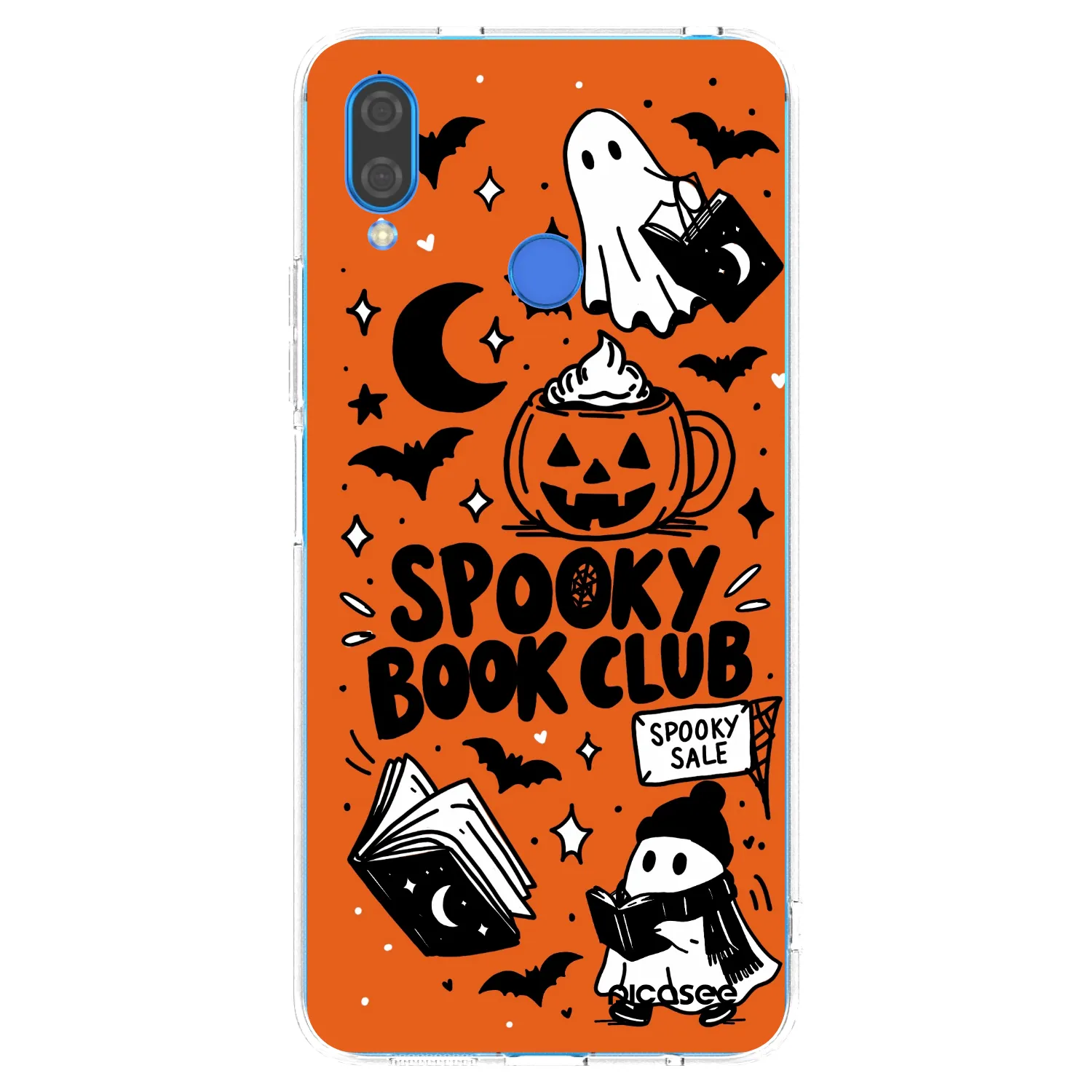 Picasee silikónový prehľadný obal pre Huawei Nova 3 - Spooky book club