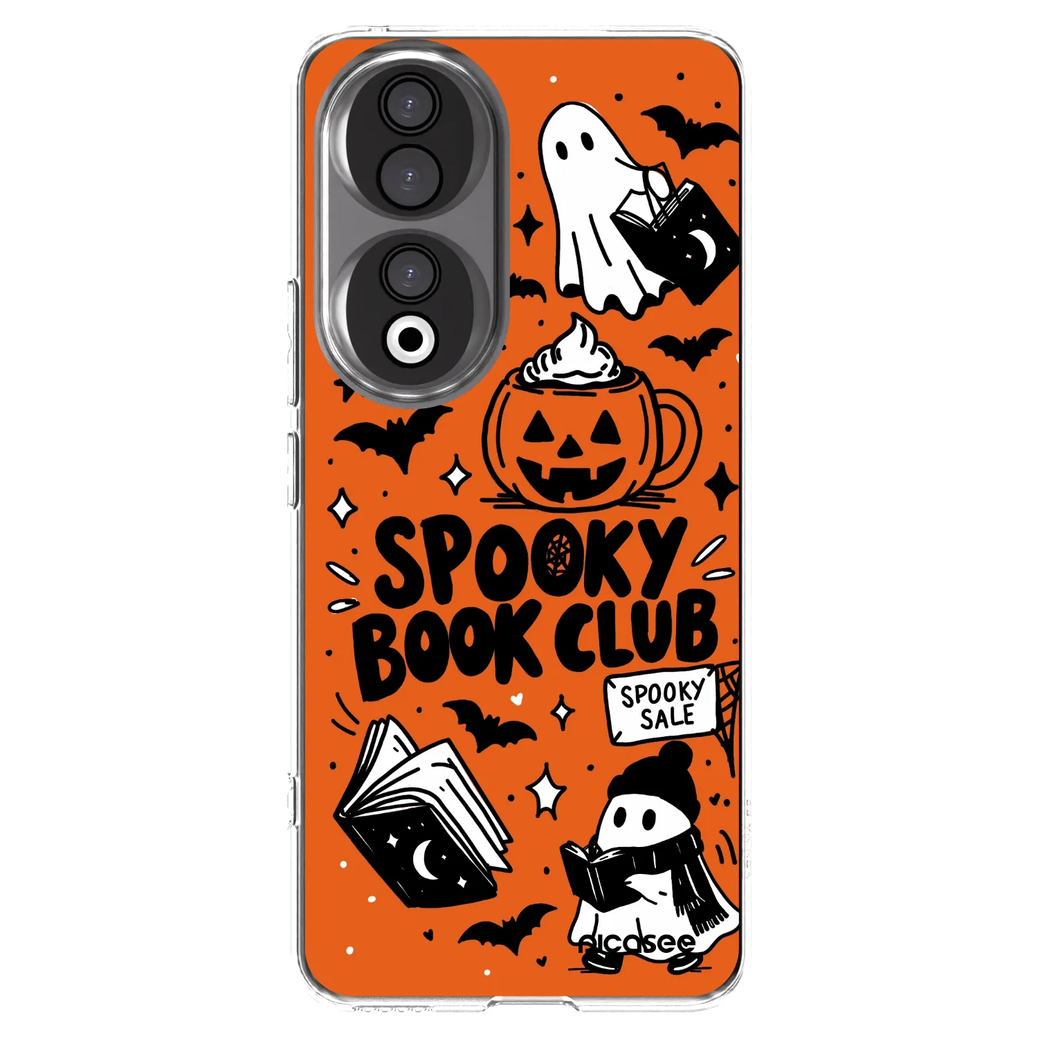 Picasee silikónový prehľadný obal pre Honor 90 5G - Spooky book club