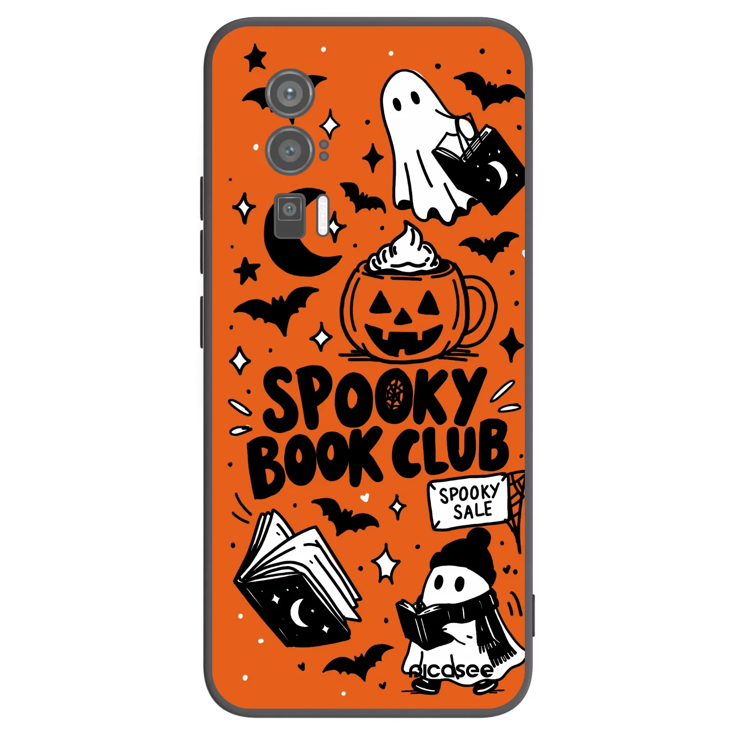 Picasee silikónový čierny obal pre Xiaomi Poco F5 Pro 5G - Spooky book club