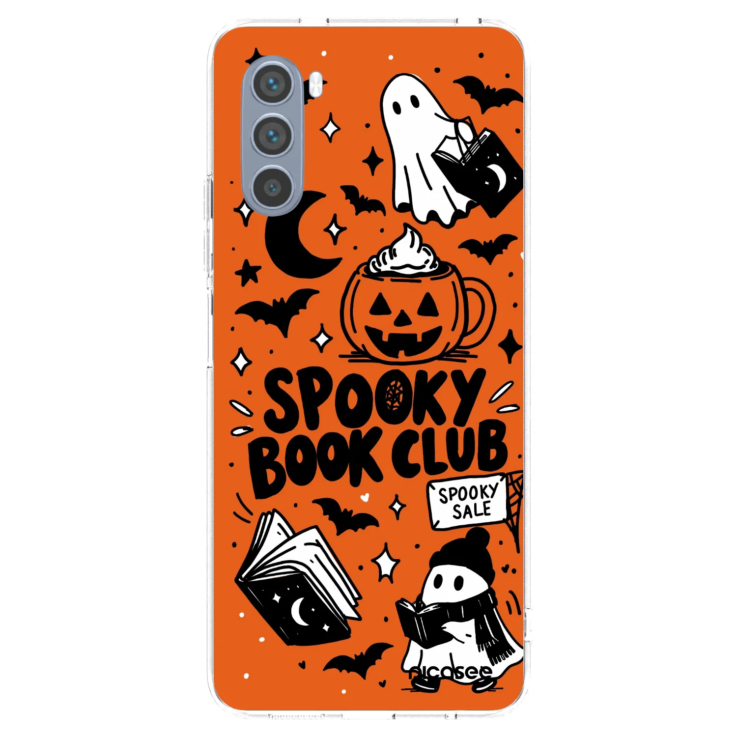 Picasee silikónový prehľadný obal pre Motorola Moto G62 - Spooky book club
