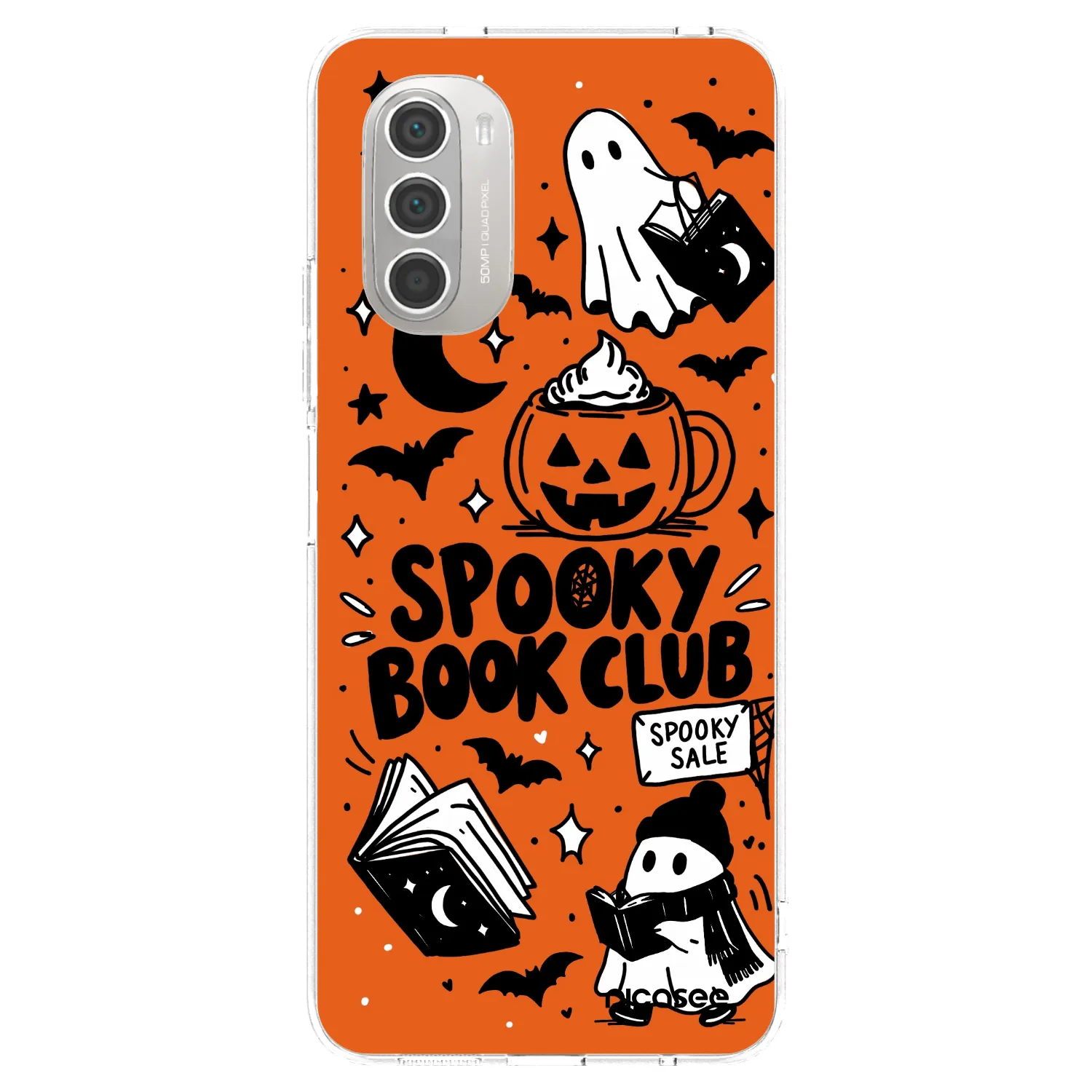 Picasee silikónový prehľadný obal pre Motorola Moto G51 - Spooky book club