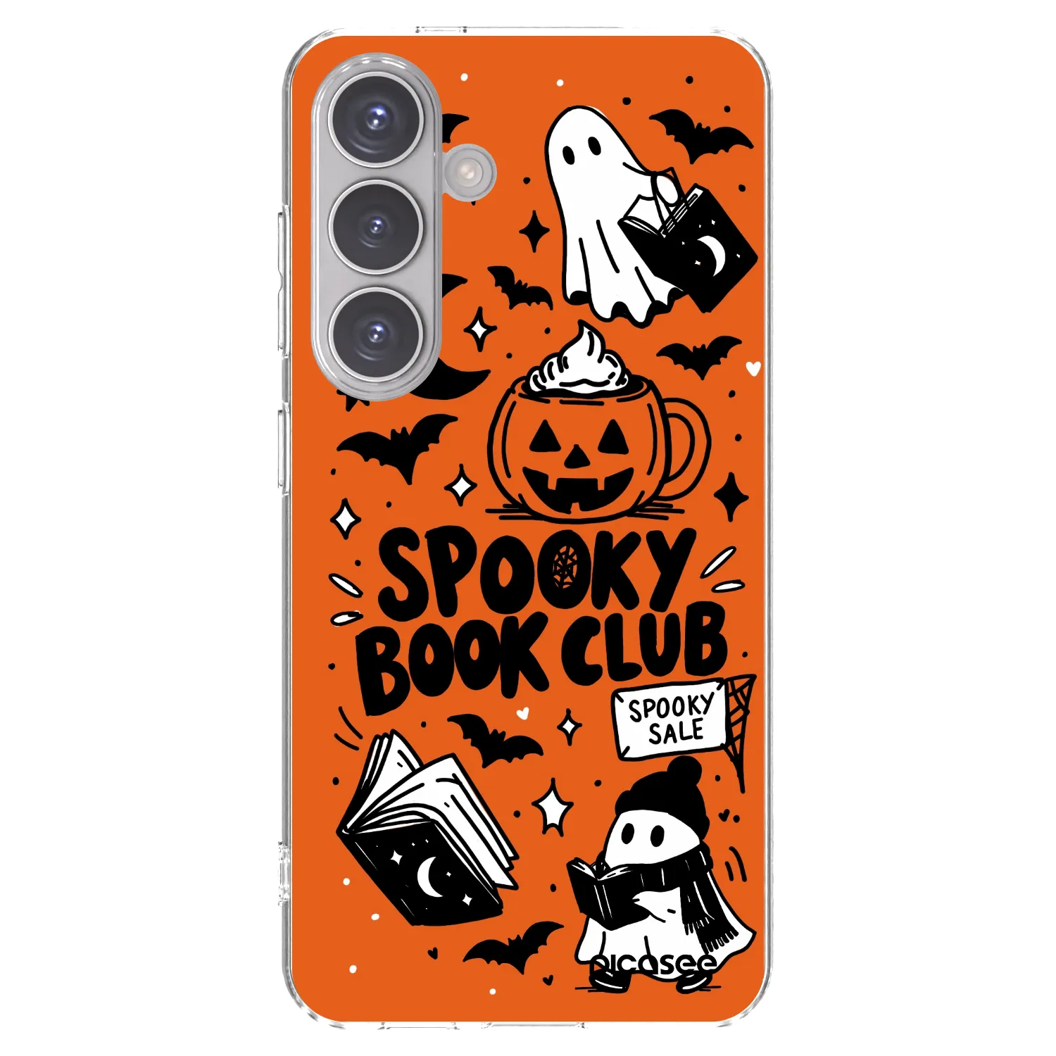 Picasee silikónový prehľadný obal pre Samsung Galaxy S24 S921B 5G - Spooky book club