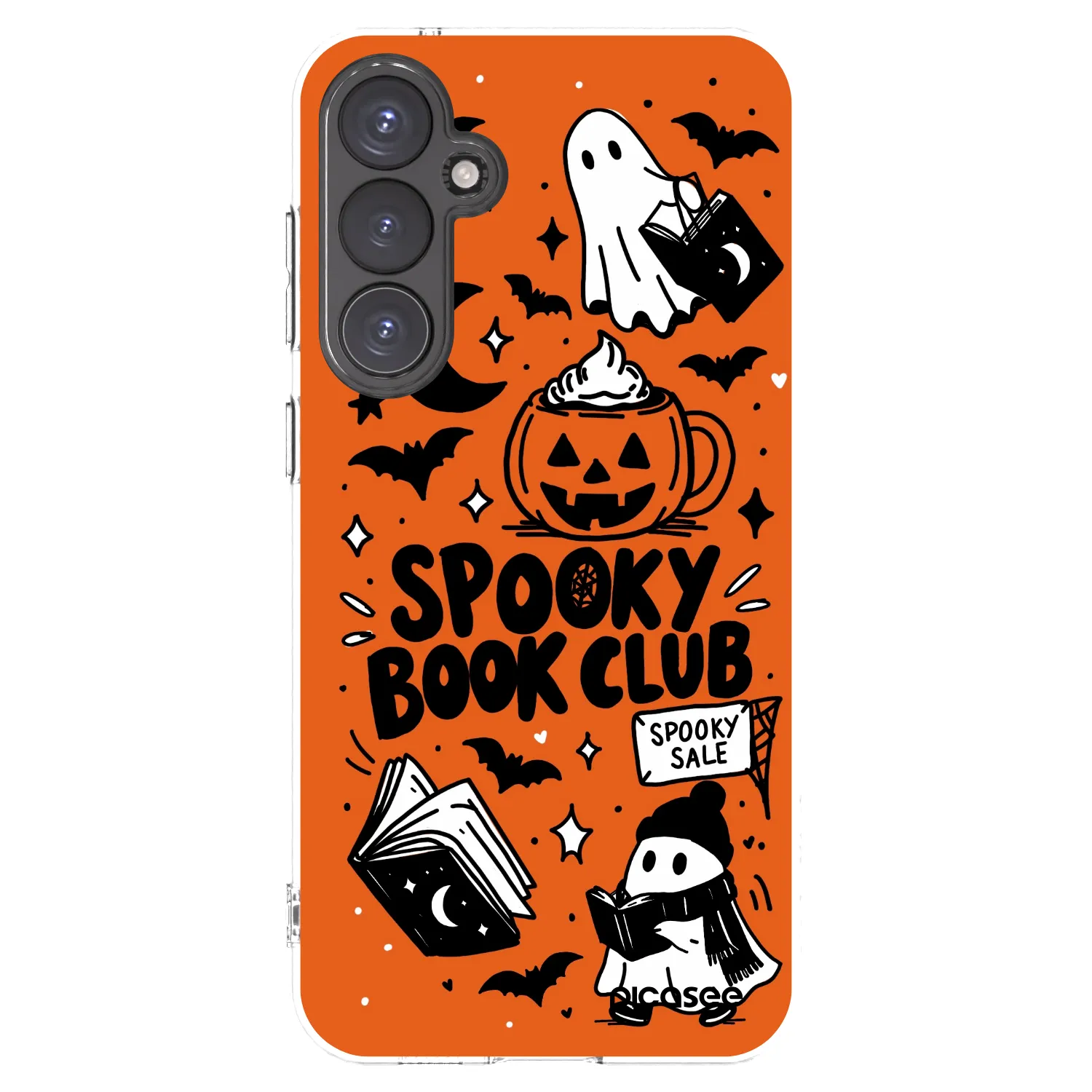 Picasee silikónový prehľadný obal pre Samsung Galaxy S23 FE S711B - Spooky book club