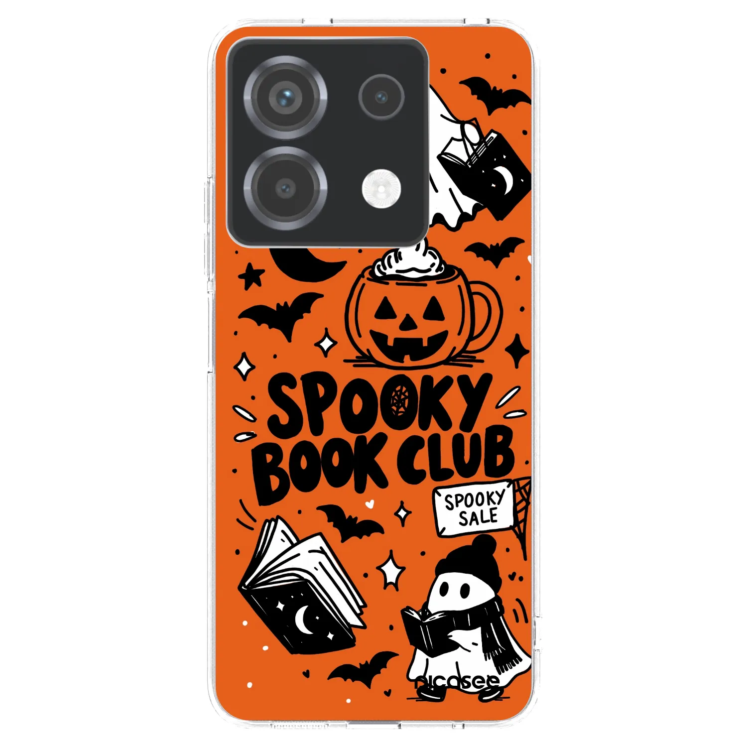 Picasee silikónový prehľadný obal pre Xiaomi Poco X6 - Spooky book club