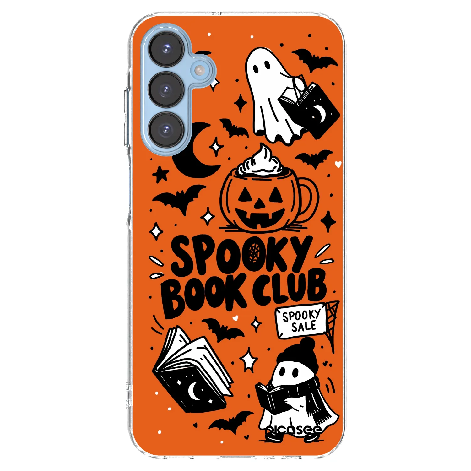 Picasee silikónový prehľadný obal pre Samsung Galaxy A15 A156B 5G - Spooky book club