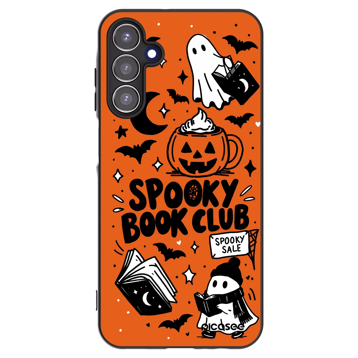 Picasee silikónový čierny obal pre Samsung Galaxy A15 A155F 4G - Spooky book club