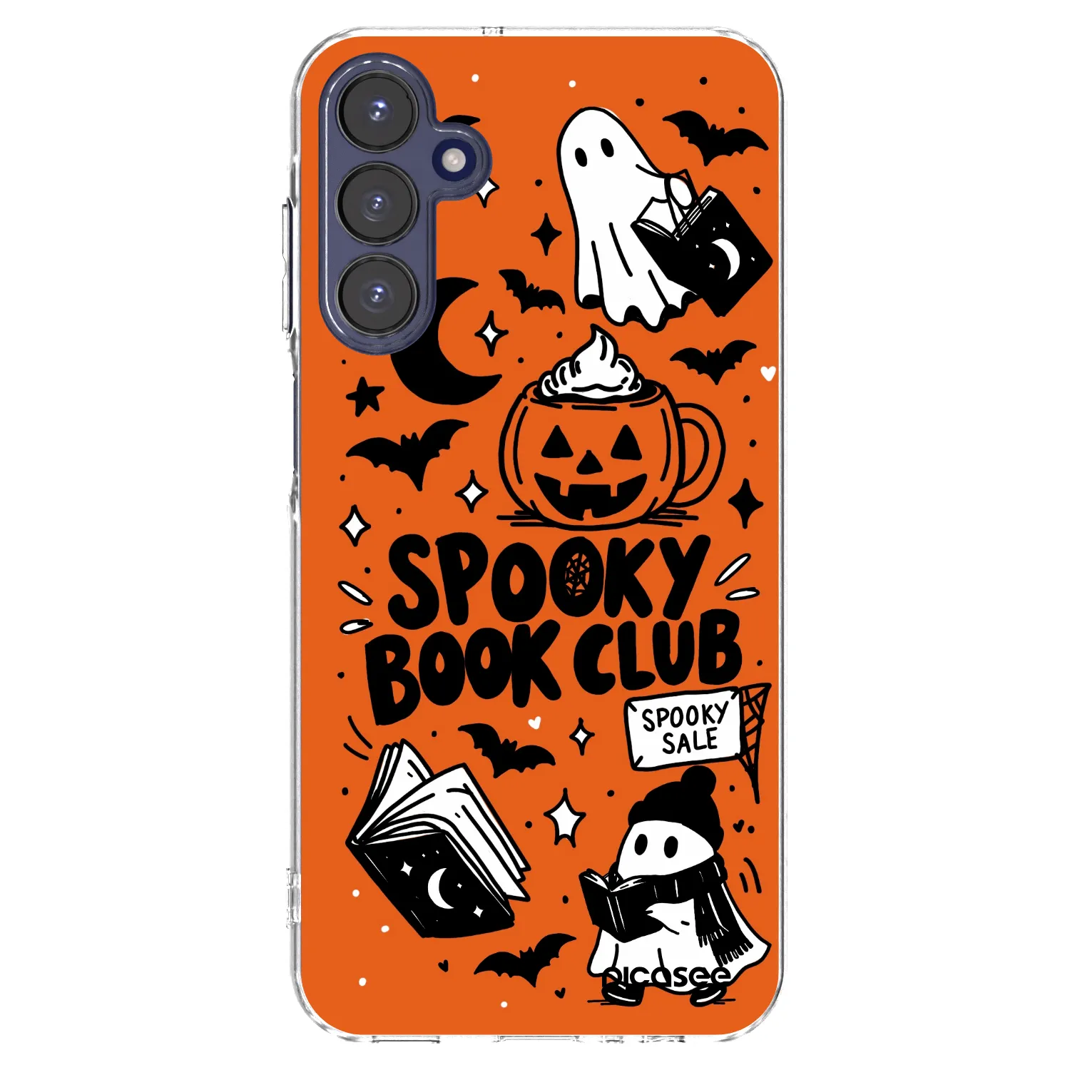 Picasee silikónový prehľadný obal pre Samsung Galaxy A15 A155F 4G - Spooky book club