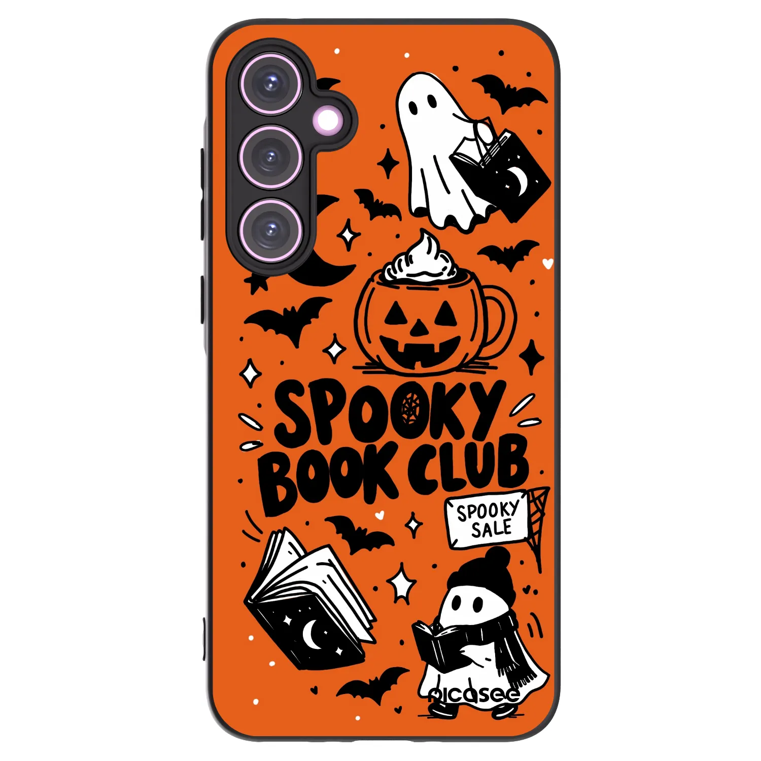 Picasee silikónový čierny obal pre Samsung Galaxy A35 5G A356B - Spooky book club